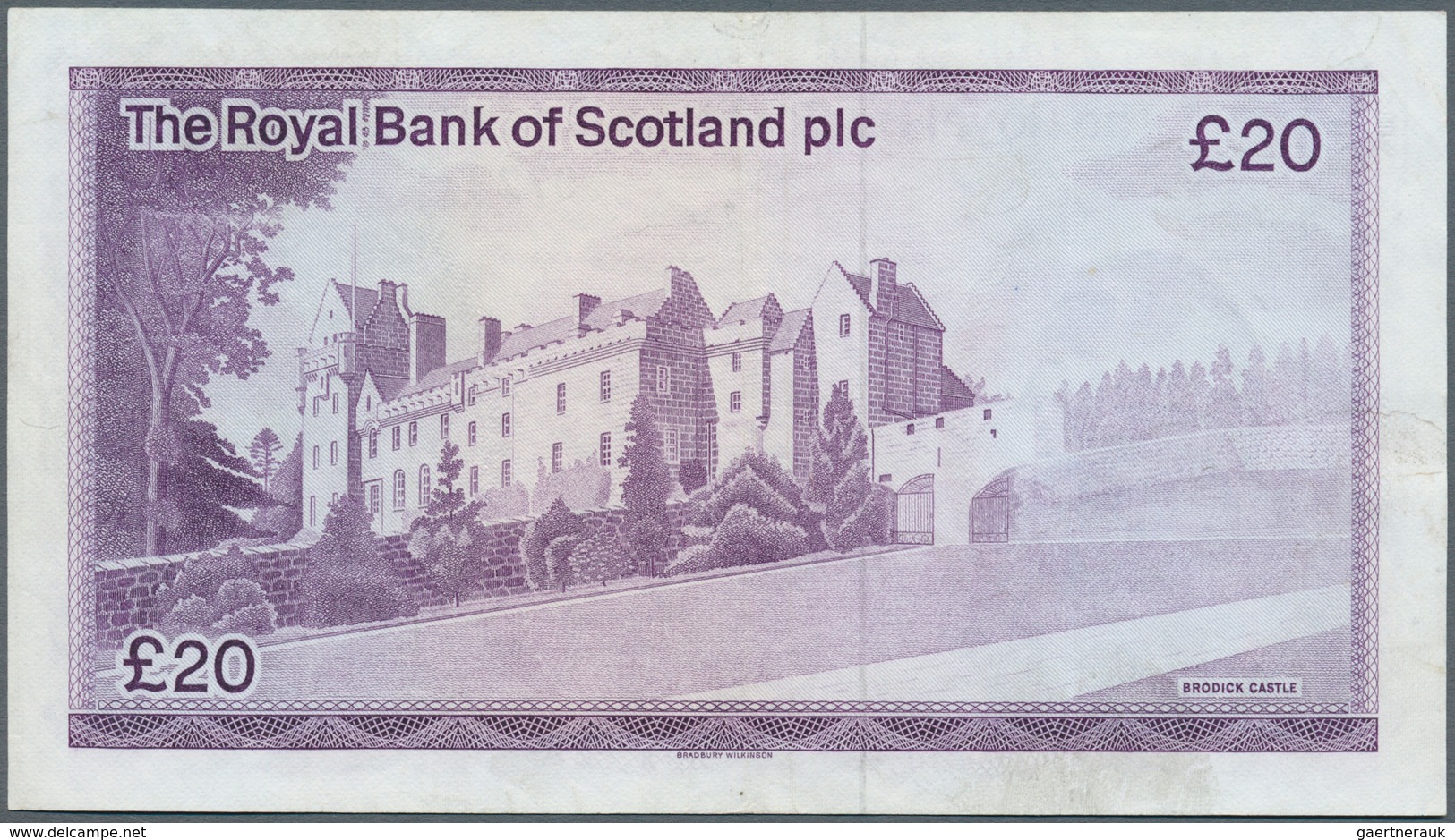 02339 Scotland / Schottland: The Royal Bank Of Scotland PLC 20 Pounds 1982 P. 344, Light Folds In Paper Bu - Andere & Zonder Classificatie