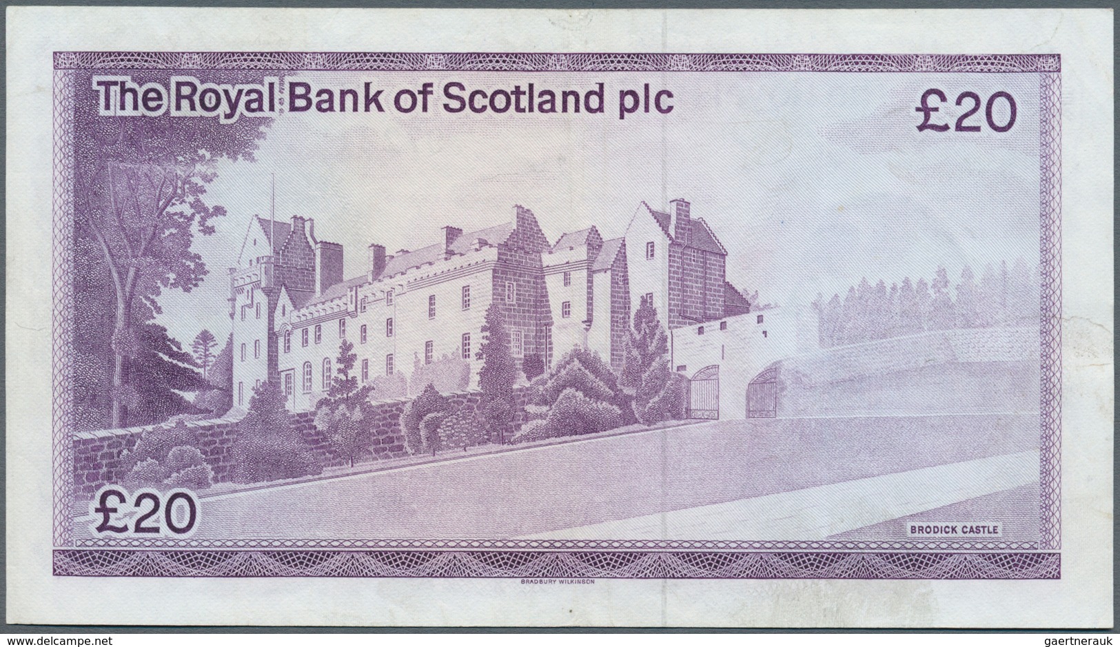 02339 Scotland / Schottland: The Royal Bank Of Scotland PLC 20 Pounds 1982 P. 344, Light Folds In Paper Bu - Otros & Sin Clasificación