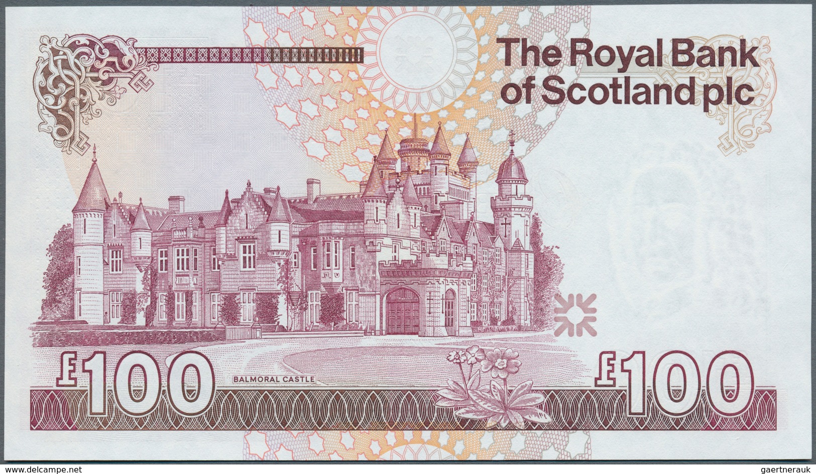 02340 Scotland / Schottland: The Royal Bank Of Scotland PLC 100 Pounds 1999 P. 350, With Only One Corner F - Autres & Non Classés