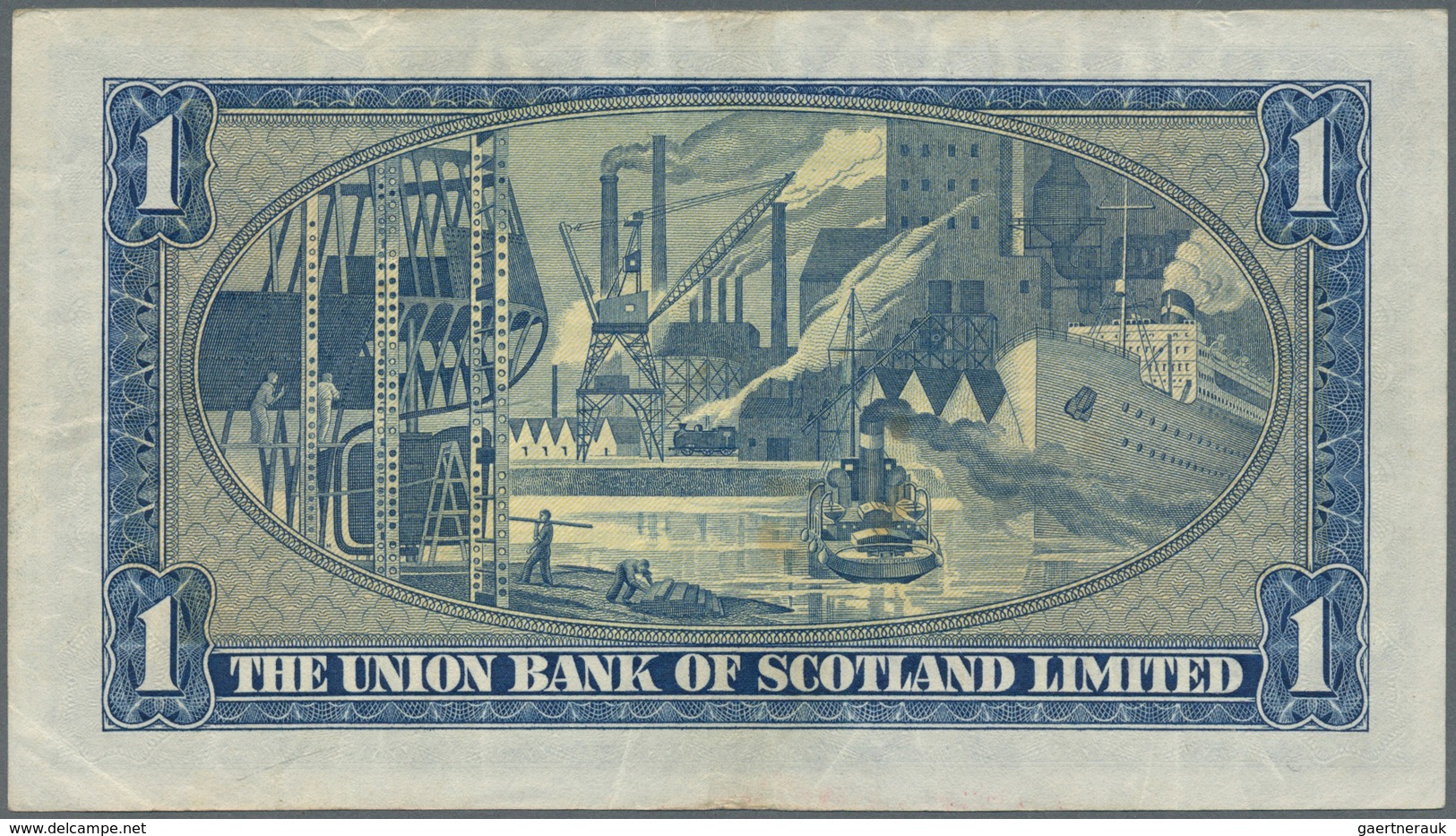02345 Scotland / Schottland: 1 Pound 1949 P. 816a, Used With Light Folds And Creases But Without Holes Or - Other & Unclassified
