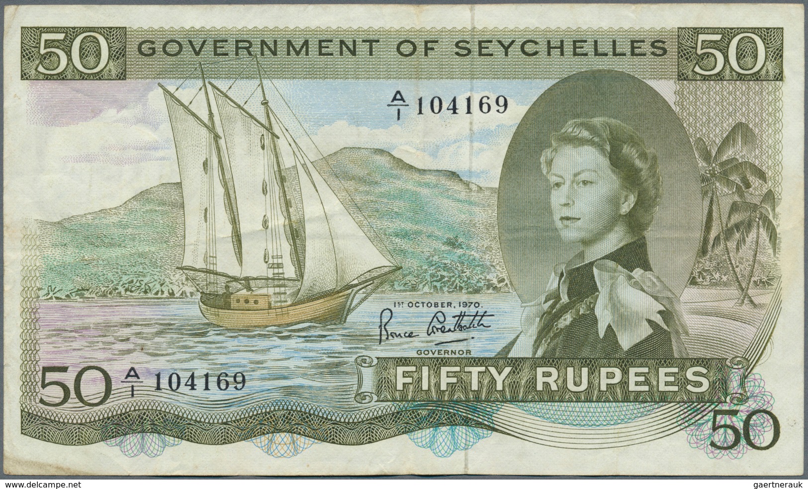 02356 Seychelles / Seychellen: Very Nice Lot With 6 Notes Of The 50 Rupees SEX Note, Comprising Two Pieces - Seychelles