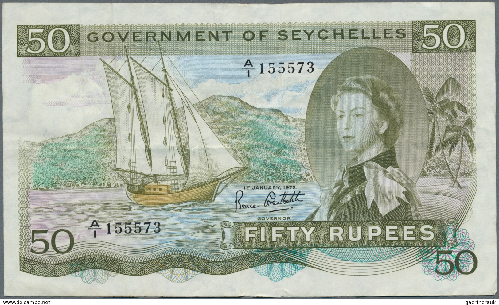 02356 Seychelles / Seychellen: Very Nice Lot With 6 Notes Of The 50 Rupees SEX Note, Comprising Two Pieces - Seychelles