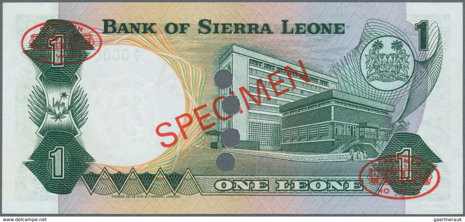 02362 Sierra Leone: 1 Leone 1974 Specimen P. 5as In Condition: UNC. - Sierra Leona