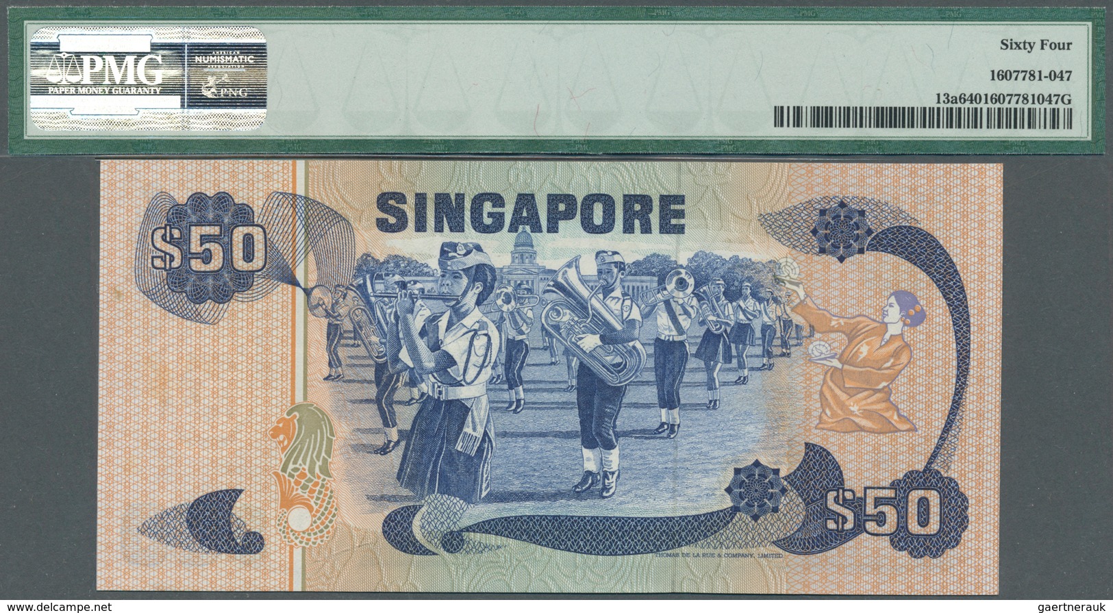 02365 Singapore / Singapur: Set Of 2 CONSECUTIVE Banknotes 50 Dollars ND(1976) P. 13a, Both In Condition: - Singapur