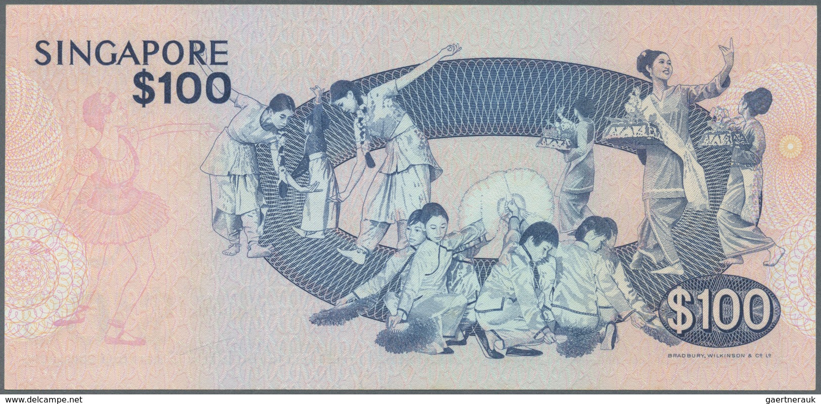 02366 Singapore / Singapur: 100 Dollars ND(1977) P. 14 In Condition: AUNC. - Singapur