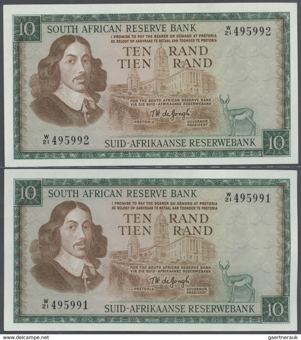 02385 South Africa / Südafrika: Large Set Of 31 REPLACEMENT Notes Containing 2x 10 Rand P. 113, 1x 50 Rand - Suráfrica