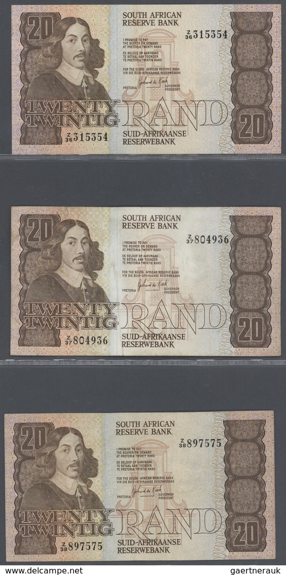 02385 South Africa / Südafrika: Large Set Of 31 REPLACEMENT Notes Containing 2x 10 Rand P. 113, 1x 50 Rand - Zuid-Afrika