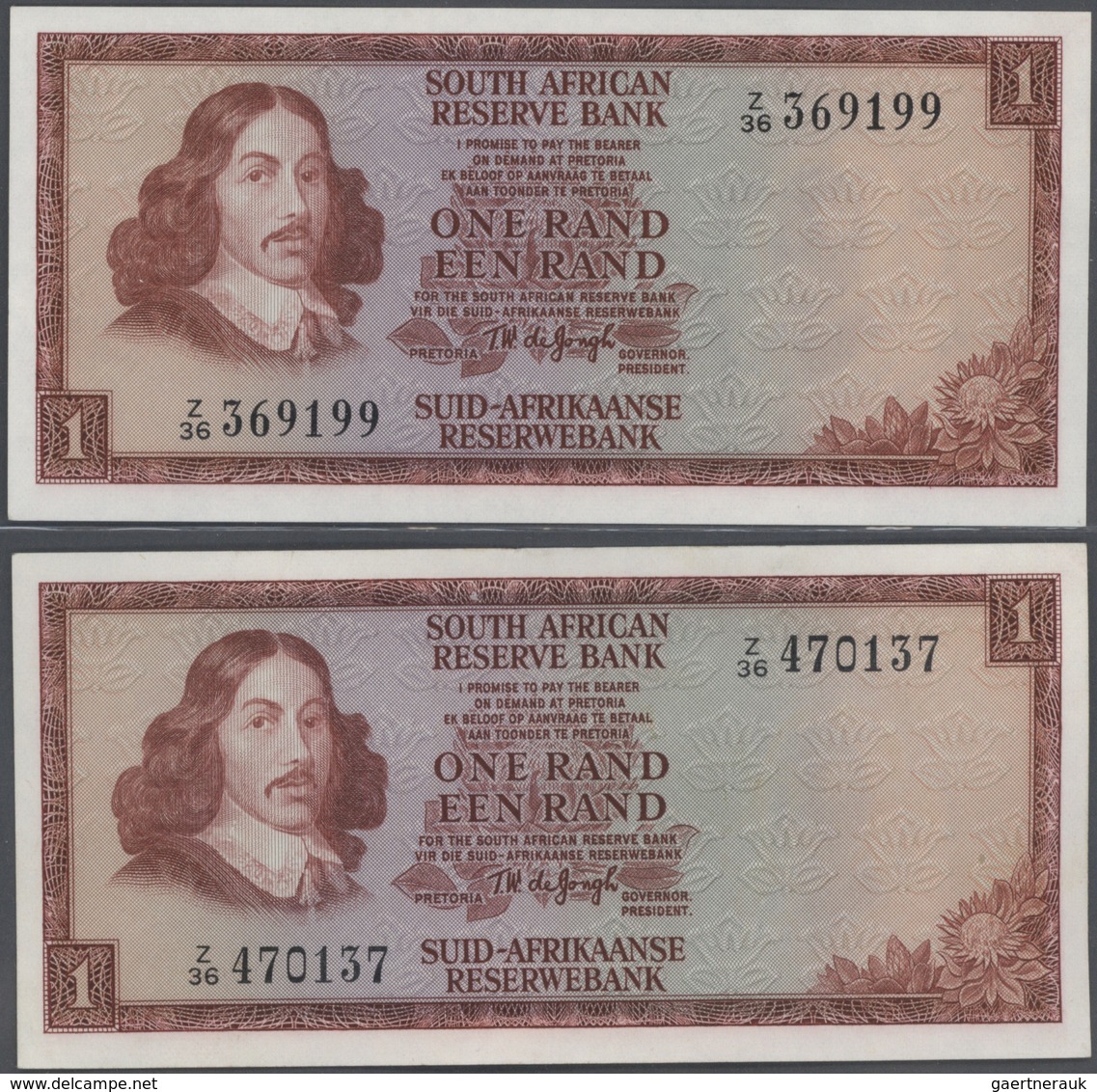 02385 South Africa / Südafrika: large set of 31 REPLACEMENT notes containing 2x 10 Rand P. 113, 1x 50 Rand