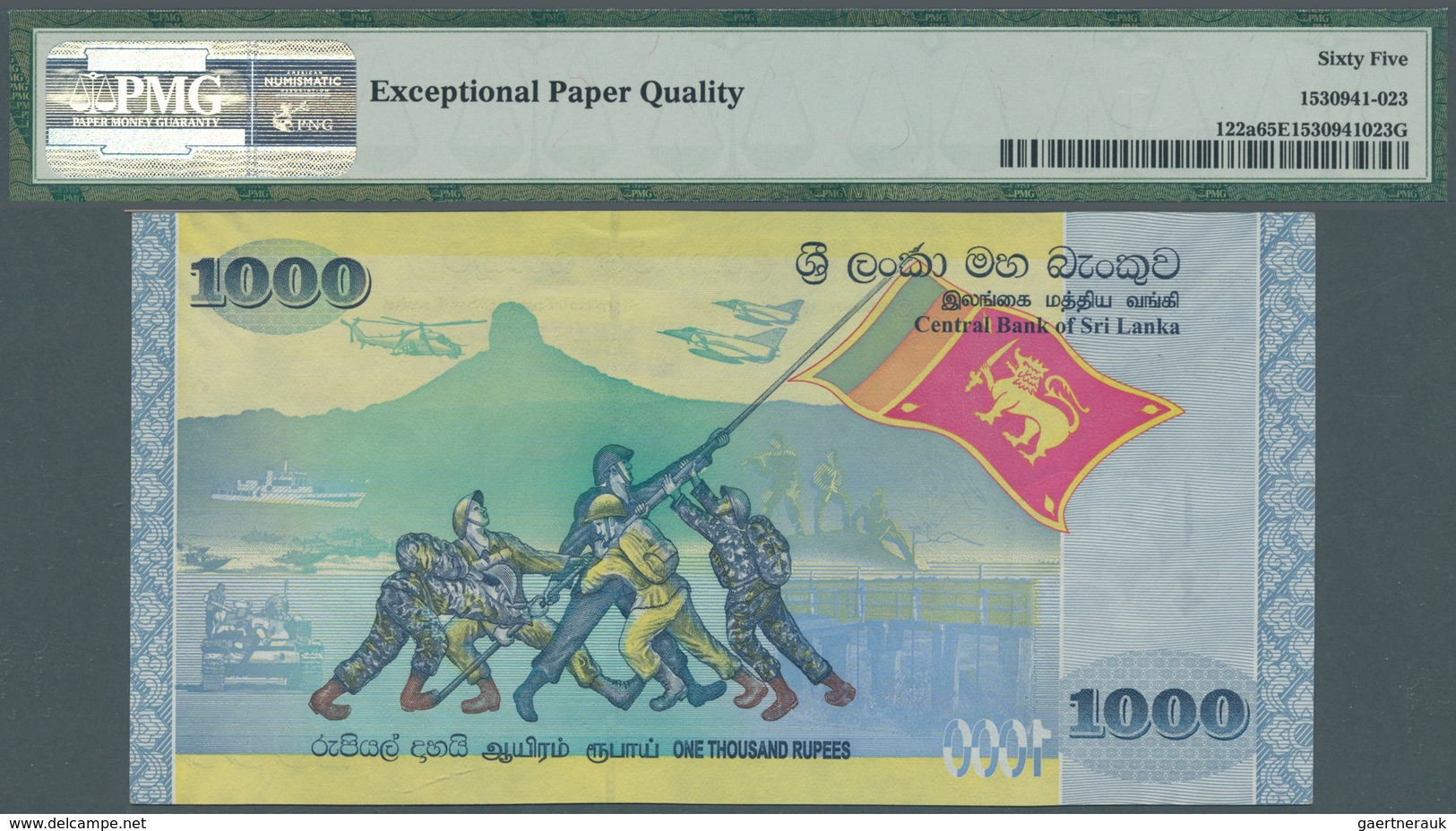 02443 Sri Lanka: 1000 Rupees 2009 Pick 122a, In Condition: 65 Gem UNC EPQ. - Sri Lanka
