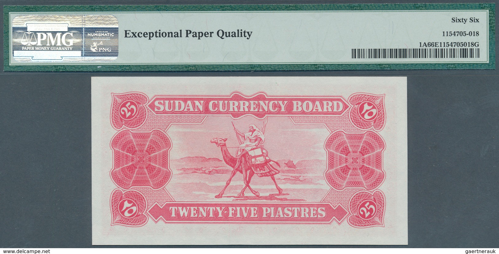 02449 Sudan: Pair Of Two Notes 25 Piastres 1956, P.1A With Running Serial Numbers A/10 0220317 And A/10 02 - Soedan