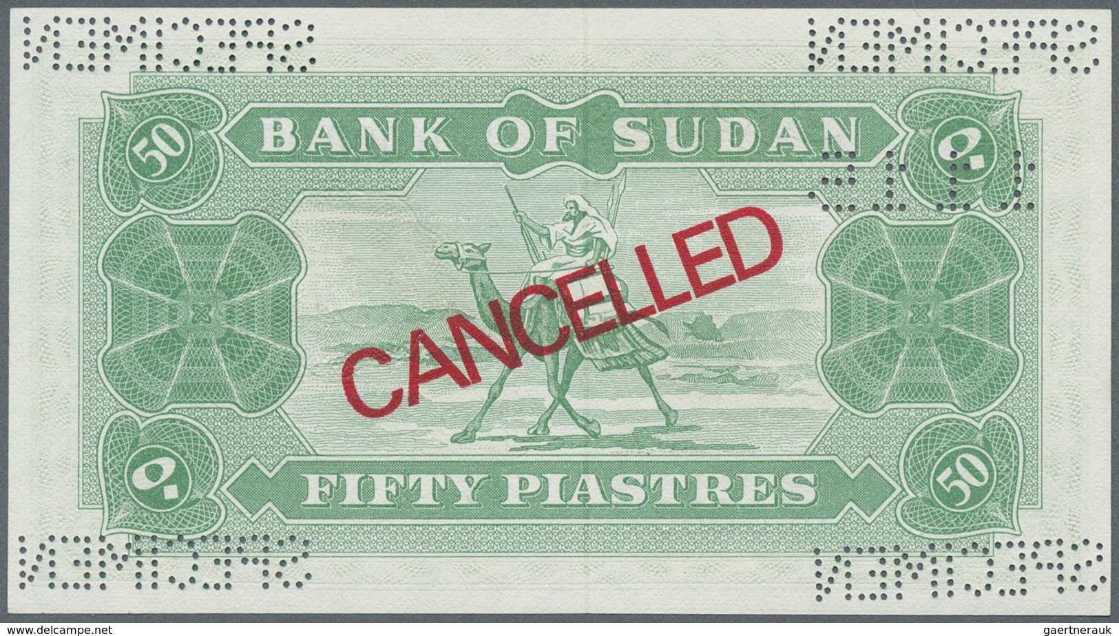 02450 Sudan: 50 Piastres 1968 Specimen P. 7cs In Condition: UNC. - Soedan