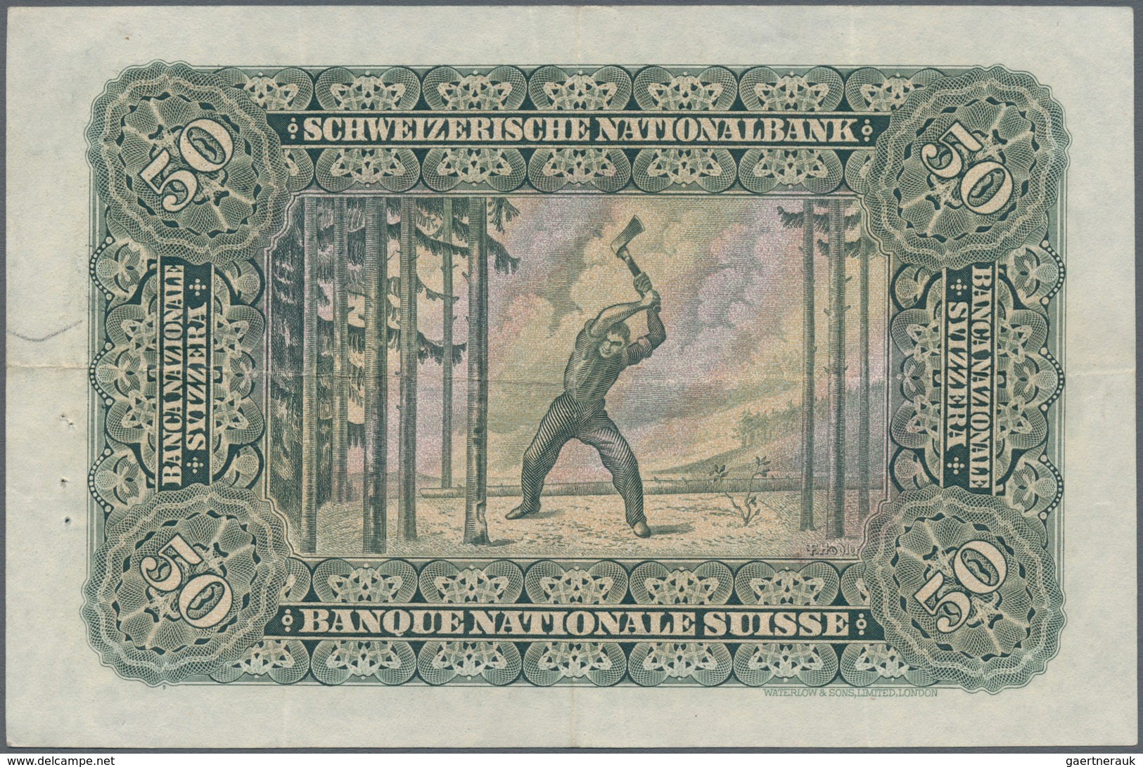 02465 Switzerland / Schweiz: Set Of 2 Notes Containing 50 Franken 1941 P. 34e (VF) And 100 Franken 1924 P. - Suiza