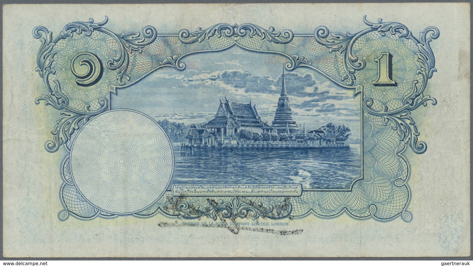 02480 Thailand: Government Of Siam 1 And 20 Baht 1935 King Rama VIII, P.22, 25, Both With Several Folds An - Thailand