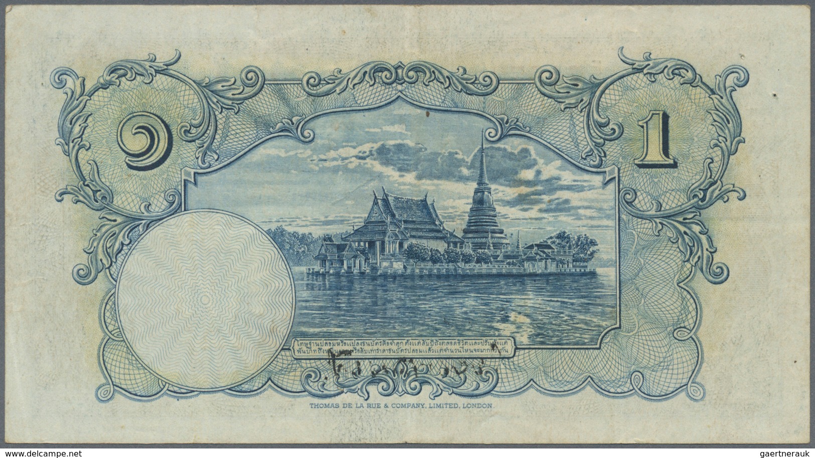 02482 Thailand: Government Of Siam Set With 3 Banknotes 1 Baht 1937, 10 Baht 1935 And 20 Baht 1936 With Po - Tailandia