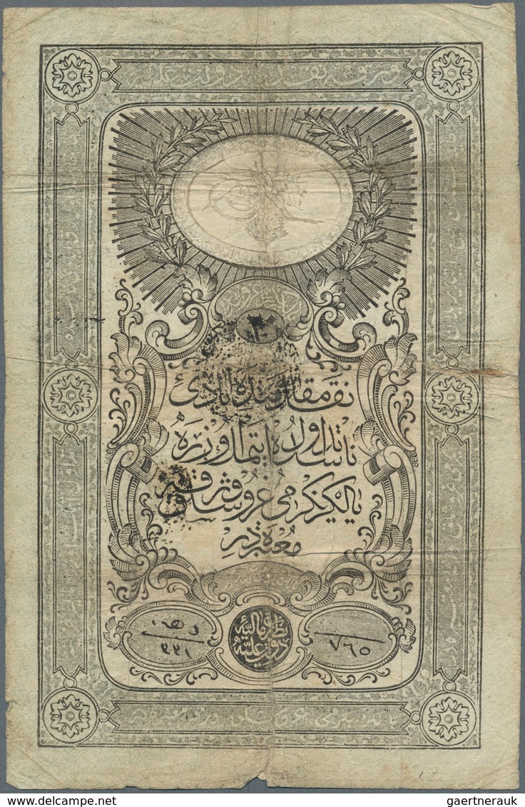 02504 Turkey / Türkei: 20 Kurush ND(1850-51) 7th Emmision, 1st Issue, Sign. Mehmed Halid, Handwritten Sign - Turquia