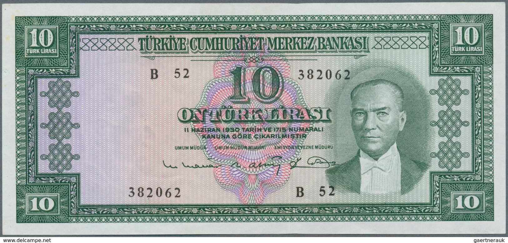 02548 Turkey / Türkei: 10 Lira L. 1930 (1951-1961), P.161 In Perfect UNC Condition - Turquia