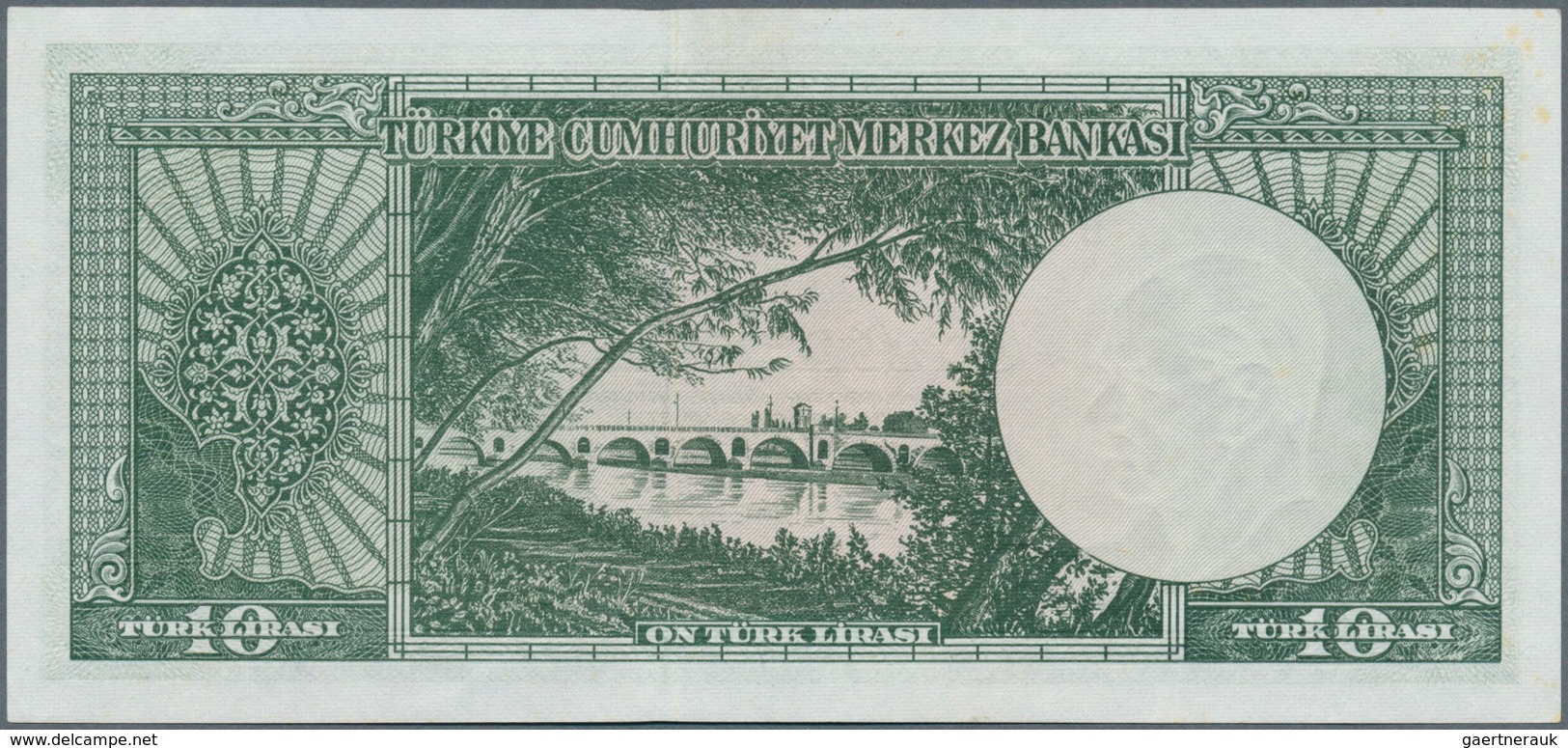 02548 Turkey / Türkei: 10 Lira L. 1930 (1951-1961), P.161 In Perfect UNC Condition - Turquia