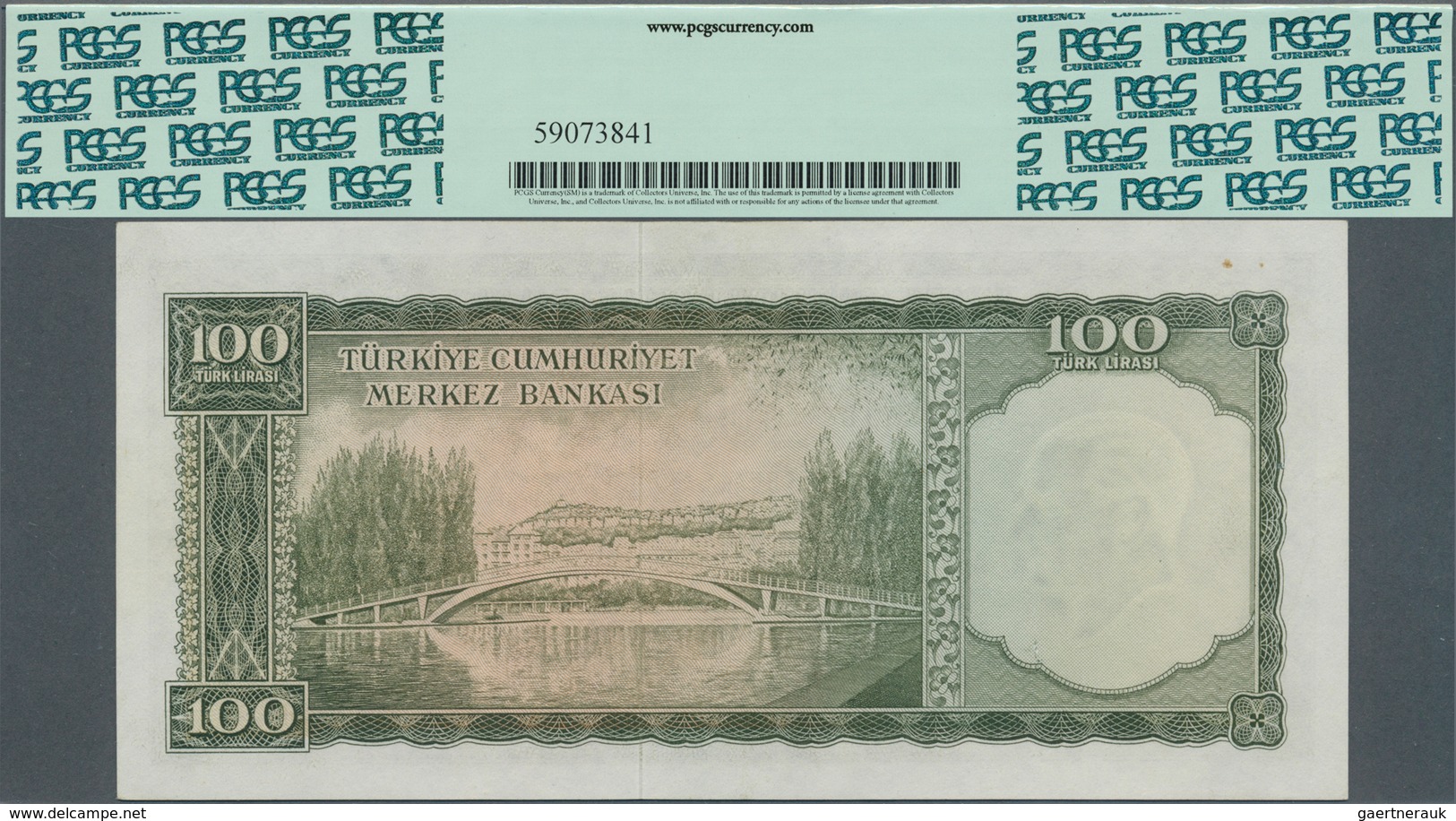 02551 Turkey / Türkei: 100 Lira L.1930 (1951-61), P.169a, Excellent Condition With A Few Minor Spots At Up - Turkey