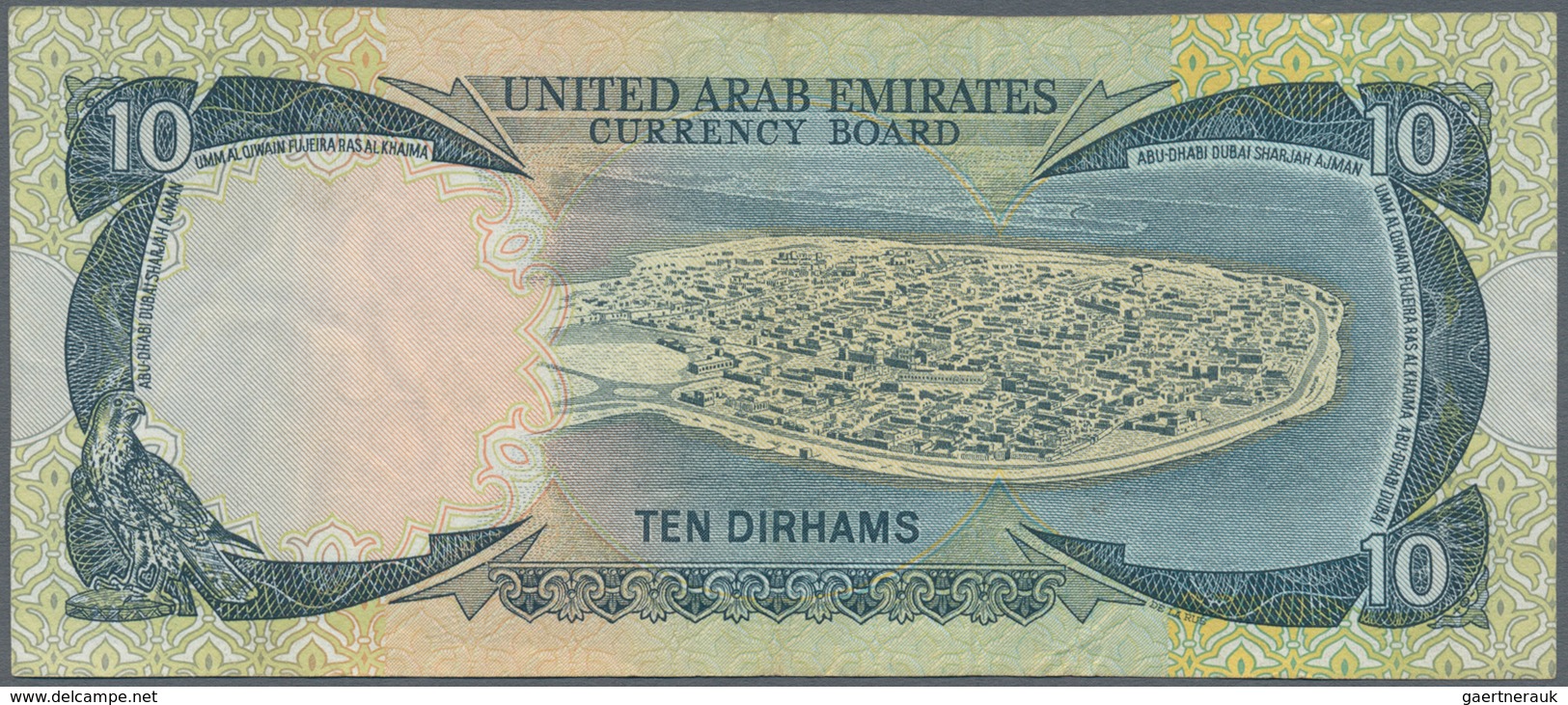 02572 United Arab Emirates / Vereinigte Arabische Emirate: Set Of 2 Banknotes 5 And 10 Dirhams ND(1973) P. - United Arab Emirates