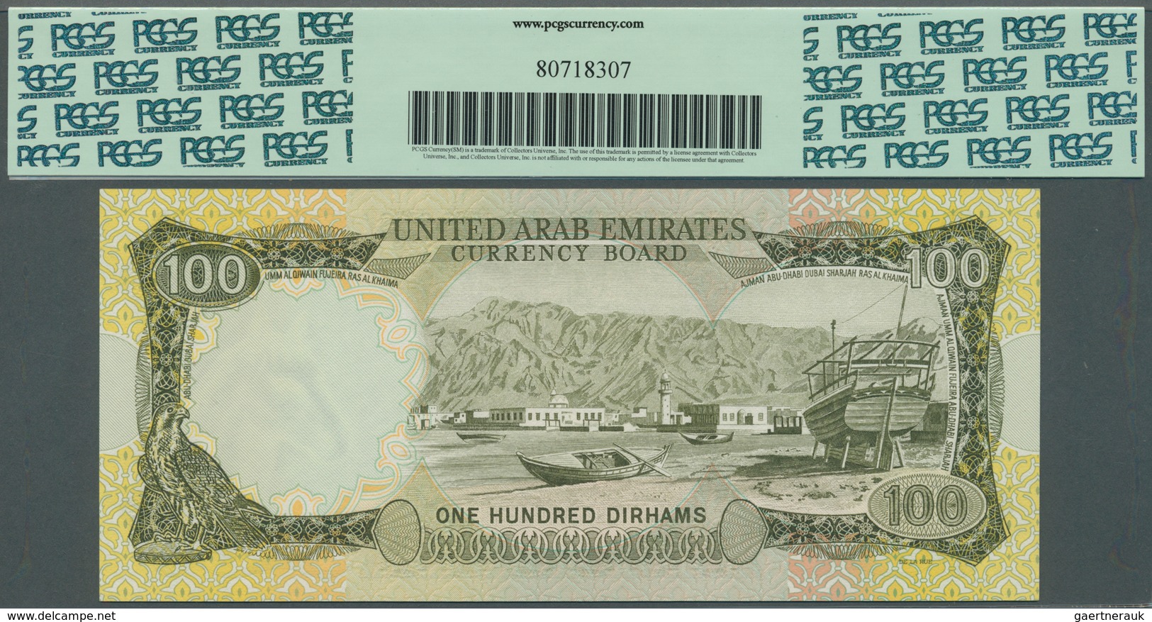 02573 United Arab Emirates / Vereinigte Arabische Emirate: United Arab Emirates Currency Board 100 Dirhams - Emiratos Arabes Unidos