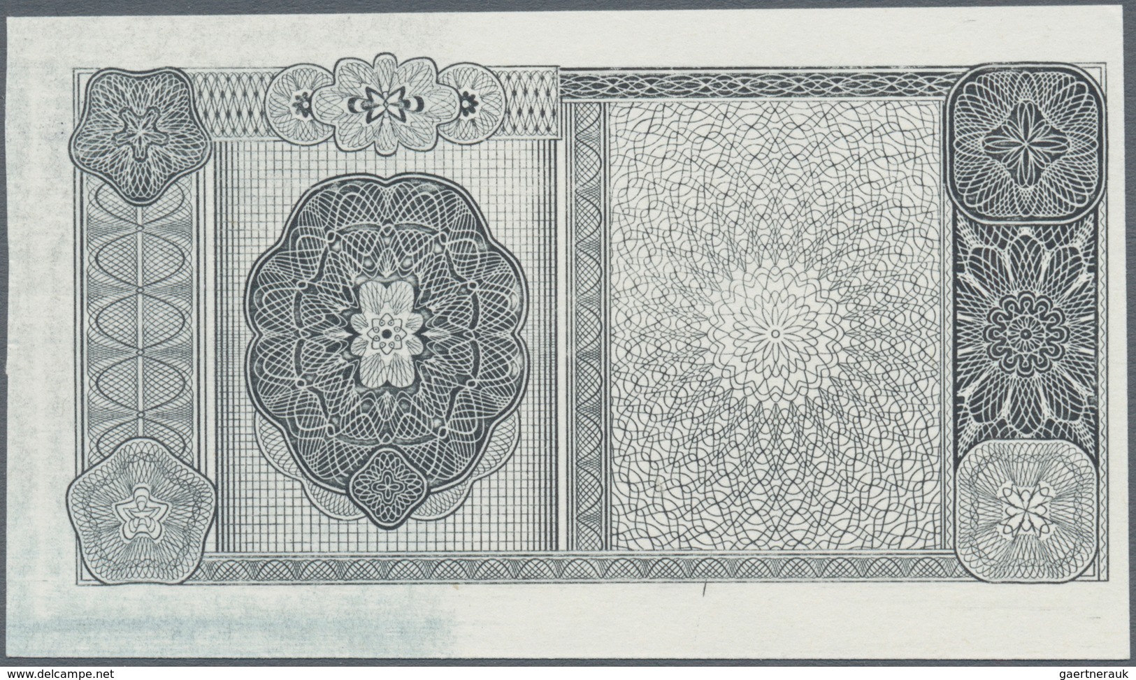 02651 Testbanknoten: Test Note / Test Print Drent Goebel, Germany, Small Size Note (about 7x4cm) With Both - Specimen