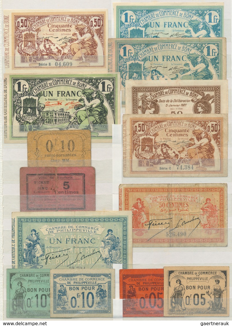 02710 Algeria / Algerien: Set Of 44 Emergency Money Issues From French Occupied Algeria, Many Different Is - Algerije