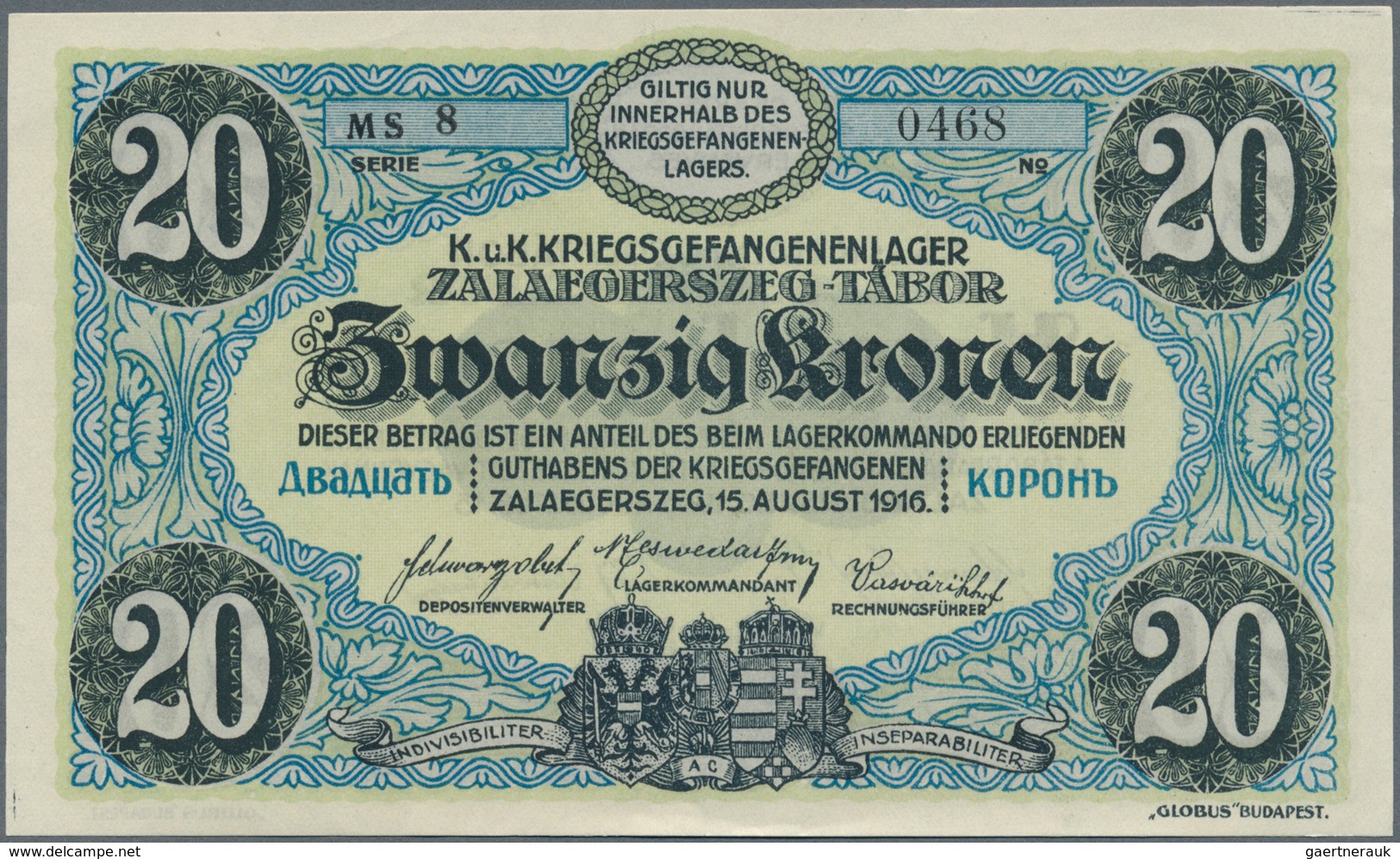 02721 Austria / Österreich: Set With 37 POW Camp Money Issues World War I, Comprising 10, 20, 50 Heller An - Austria