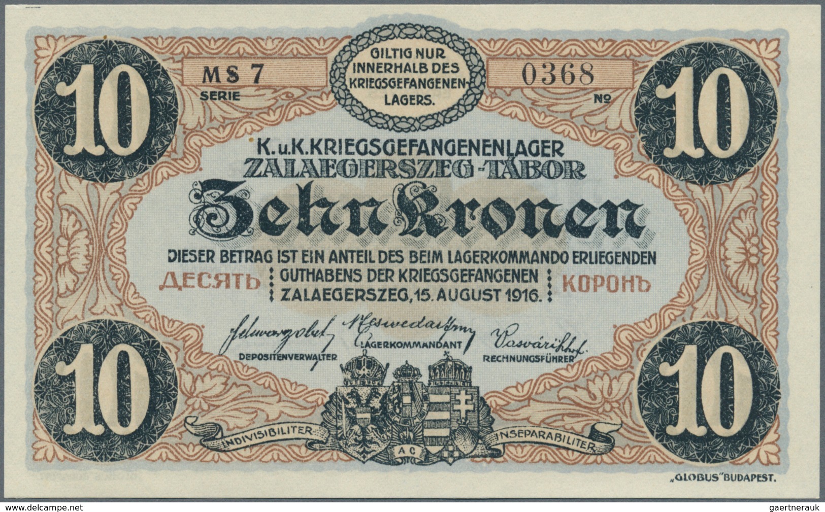 02721 Austria / Österreich: Set With 37 POW Camp Money Issues World War I, Comprising 10, 20, 50 Heller An - Oostenrijk