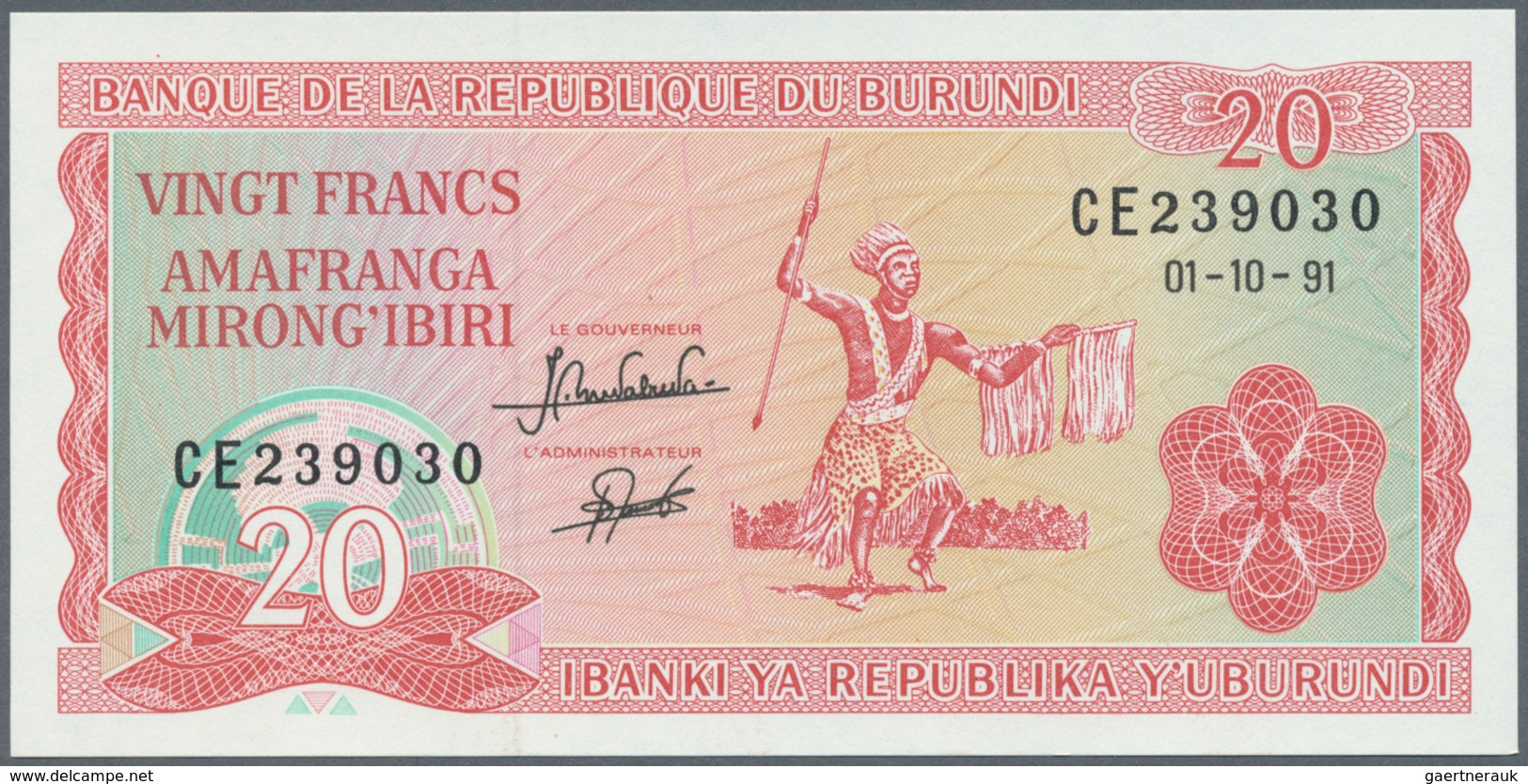 02743 Burundi: 1975/2007 (ca.), Ex Pick 27-36, Quantity Lot With 733 Banknotes In Good To Mixed Quality, S - Burundi