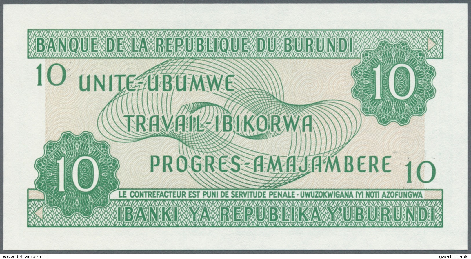 02743 Burundi: 1975/2007 (ca.), Ex Pick 27-36, Quantity Lot With 733 Banknotes In Good To Mixed Quality, S - Burundi
