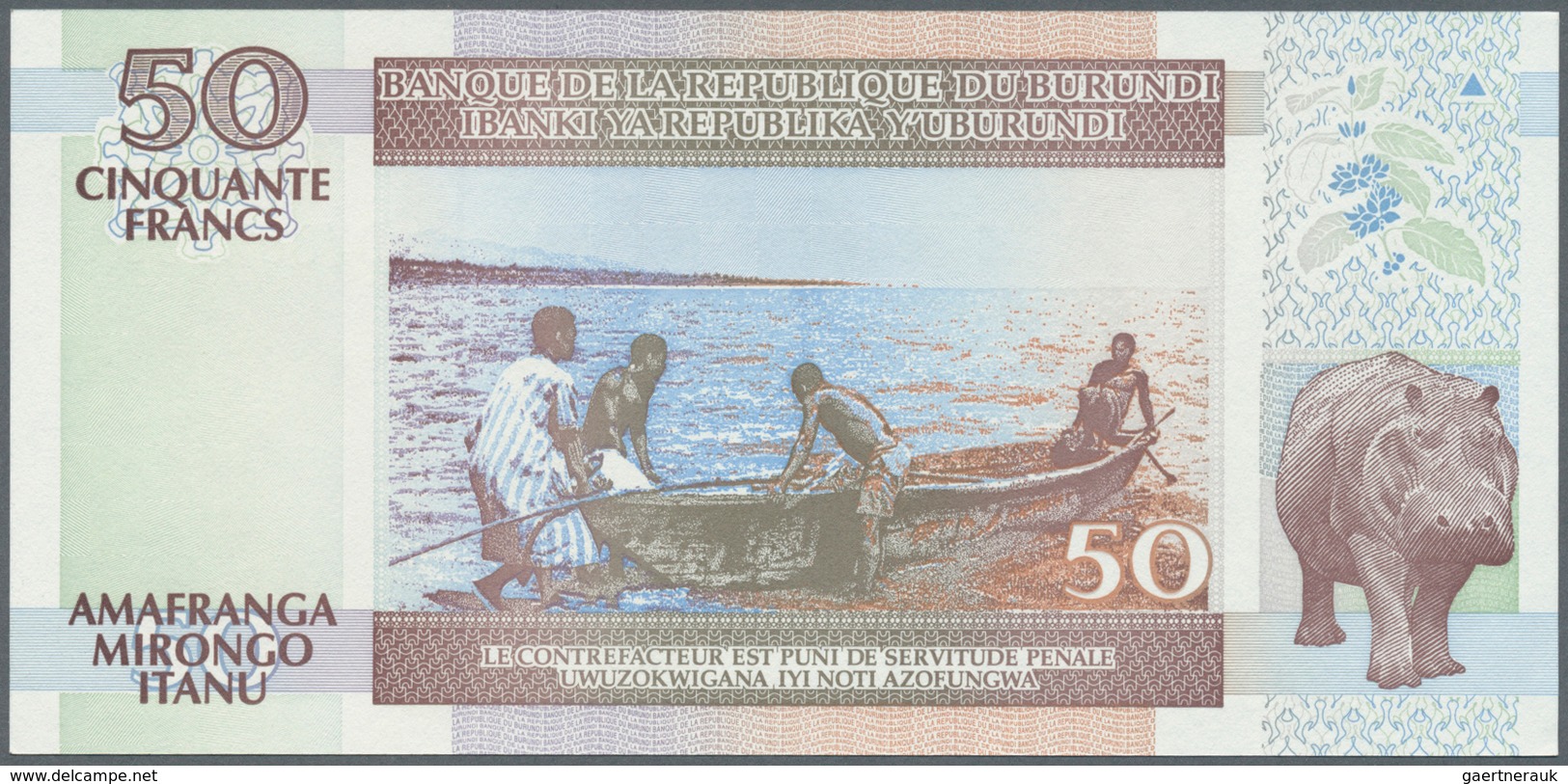 02743 Burundi: 1975/2007 (ca.), Ex Pick 27-36, Quantity Lot With 733 Banknotes In Good To Mixed Quality, S - Burundi