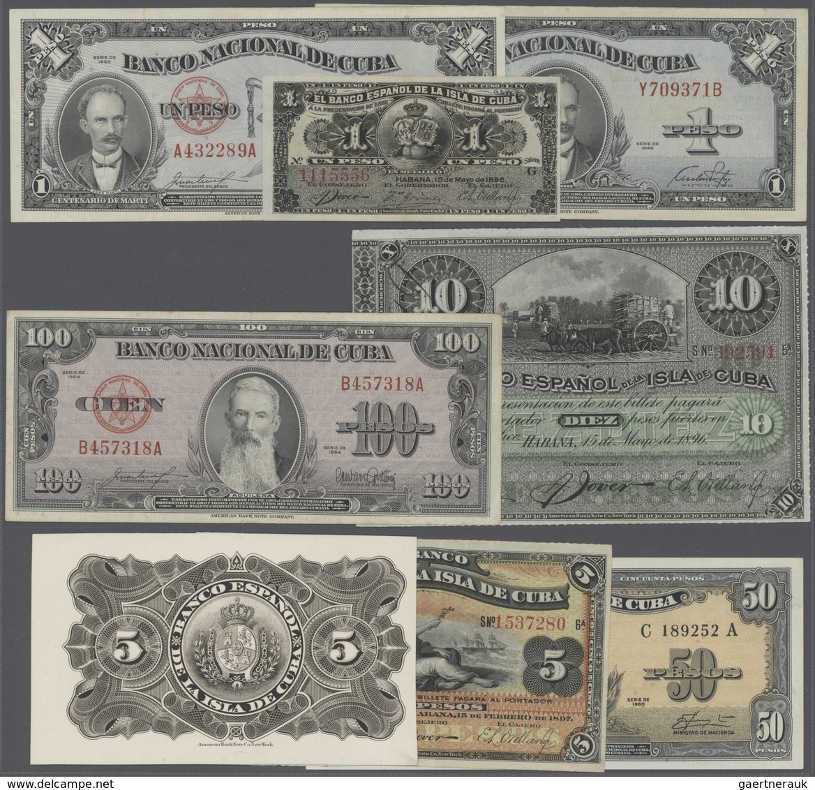 02755 Cuba: Lot Of About 400 To 450 Banknotes From Cuba, Different Series And Denominations, Various Quant - Cuba