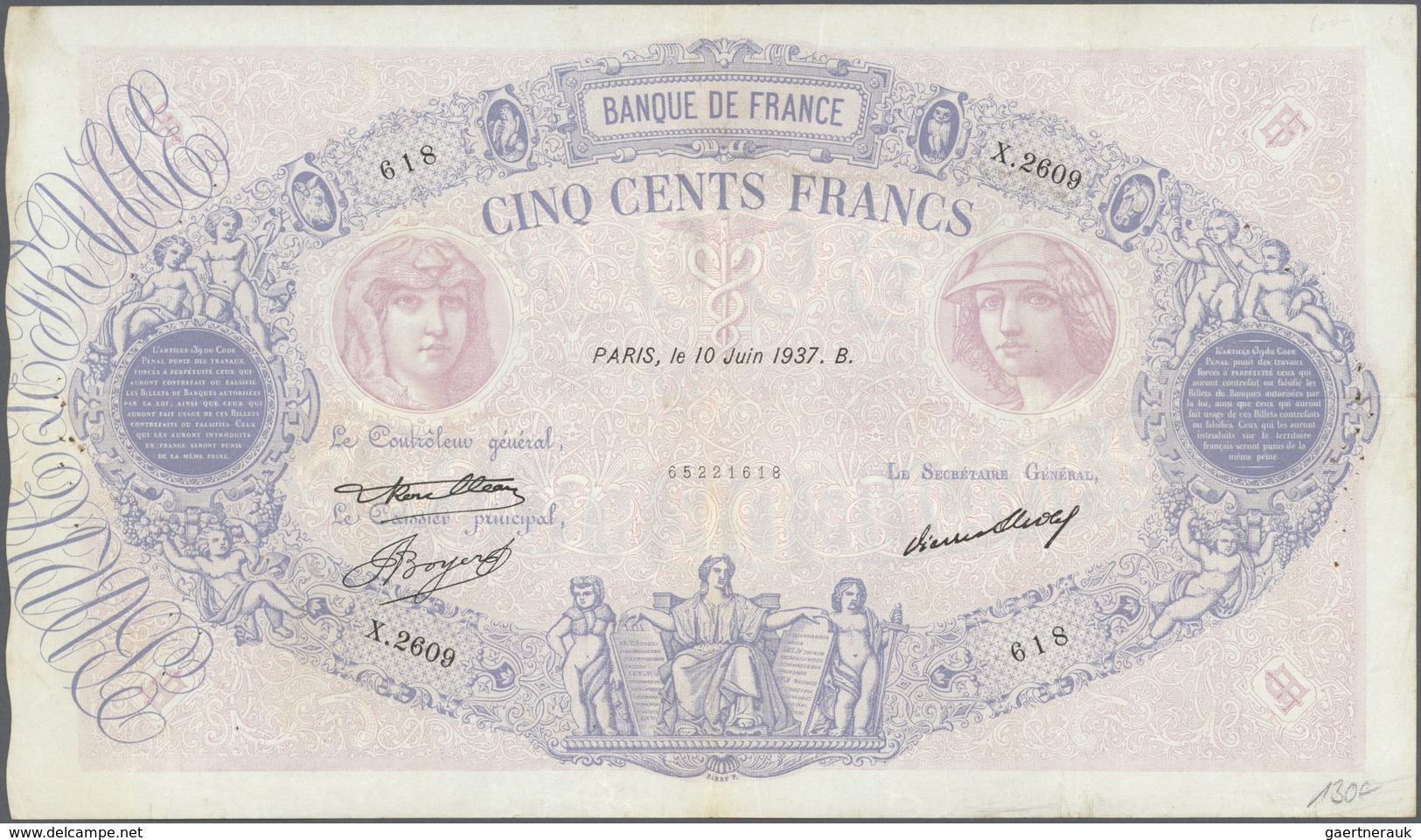 02763 France / Frankreich: Very Big Lot Of About 2000 Banknotes Containing 12x 100 Francs P. 71, 31x 100 F - Otros & Sin Clasificación