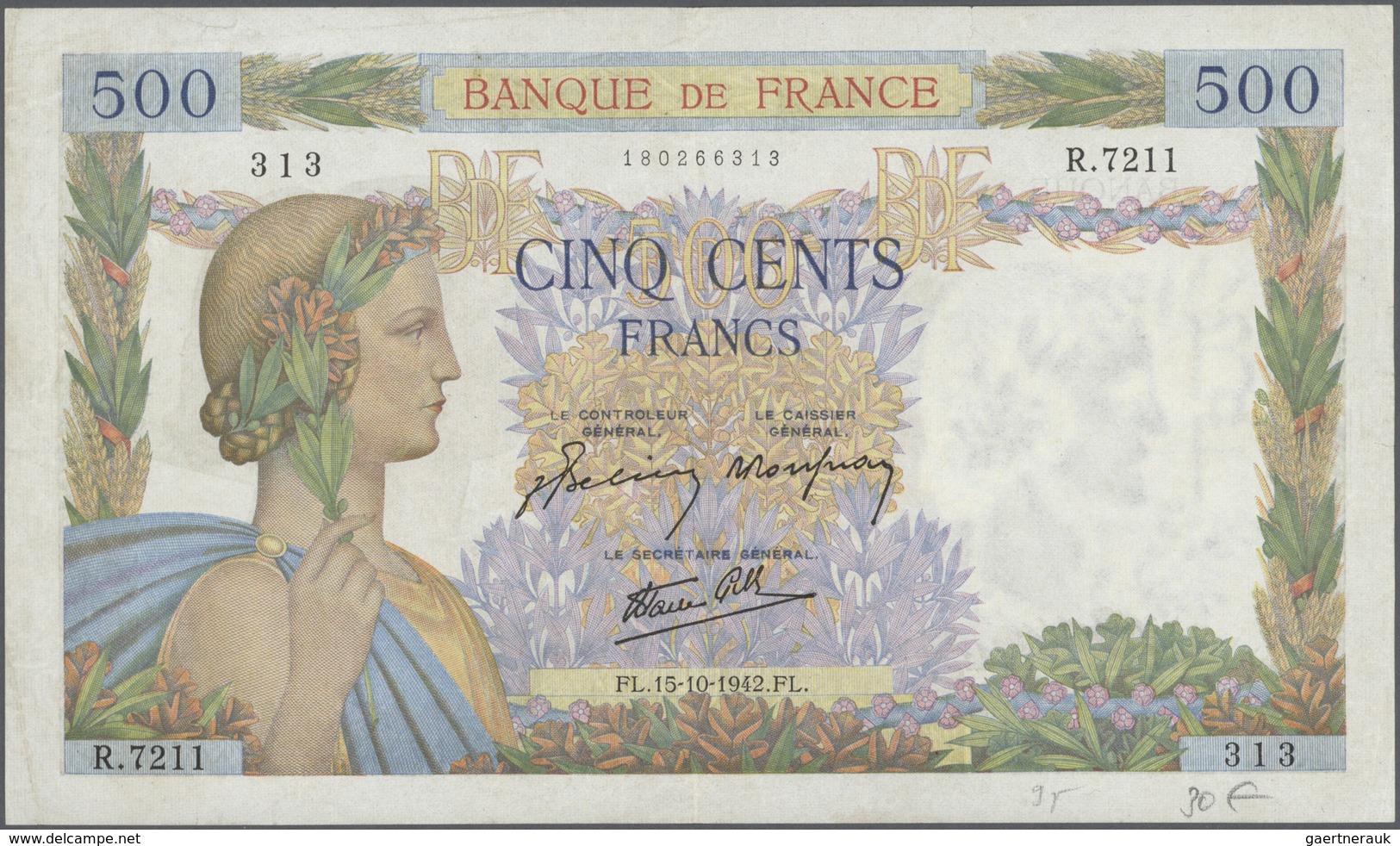 02763 France / Frankreich: Very Big Lot Of About 2000 Banknotes Containing 12x 100 Francs P. 71, 31x 100 F - Otros & Sin Clasificación