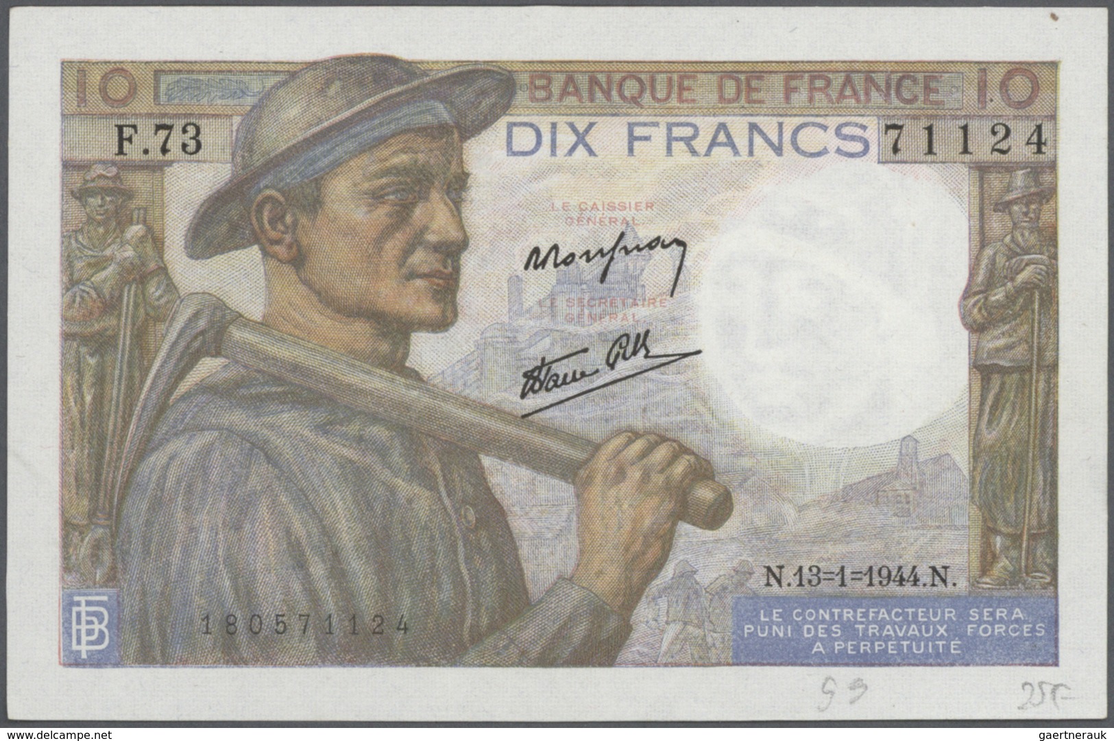 02763 France / Frankreich: very big lot of about 2000 banknotes containing 12x 100 Francs P. 71, 31x 100 F