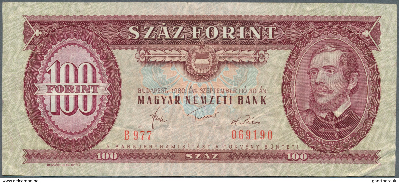 02782 Hungary / Ungarn: 1920/1993 (ca.), Ex Pick 58-174, Quantity Lot With 1285 Banknotes In Good To Mixed - Hungría