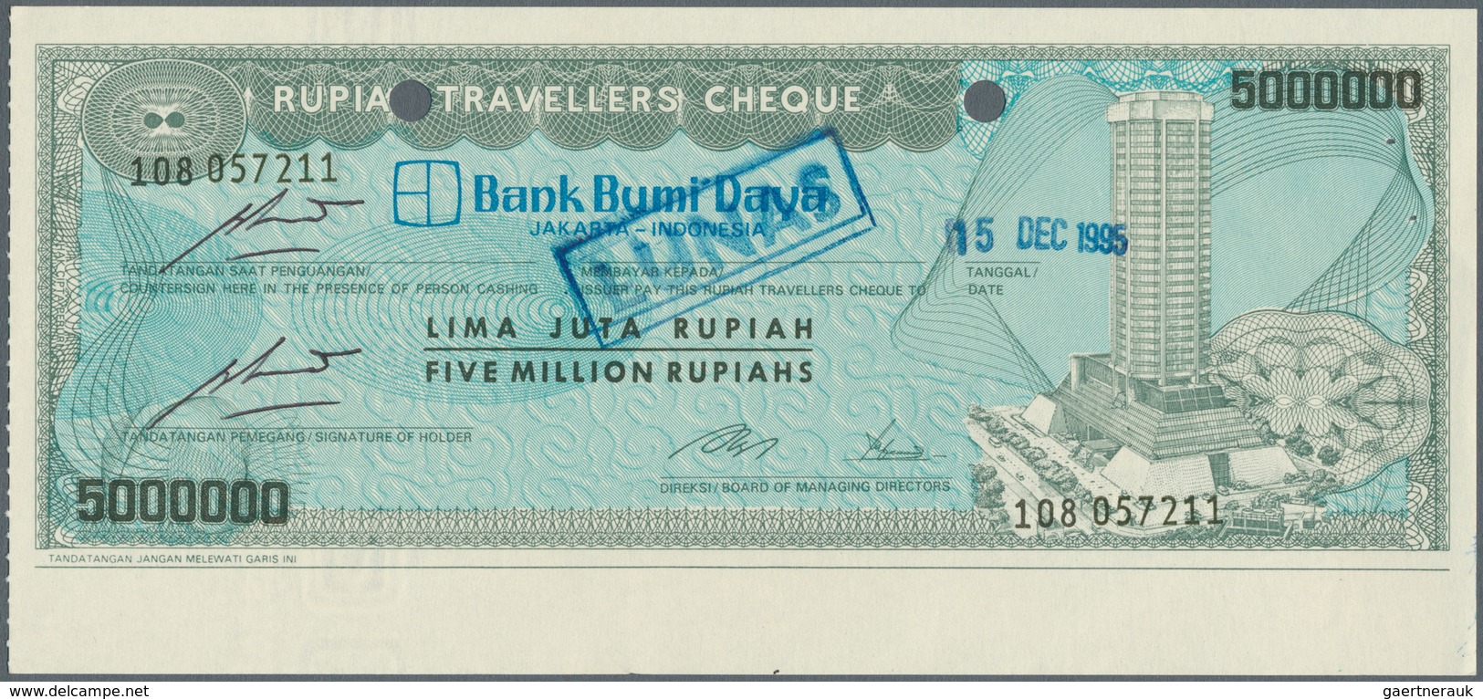 02787 Indonesia / Indonesien: 1954/2009 (ca.), Ex Pick 72-141, Quantity Lot With Ca. 1400 Banknotes In Goo - Indonesië