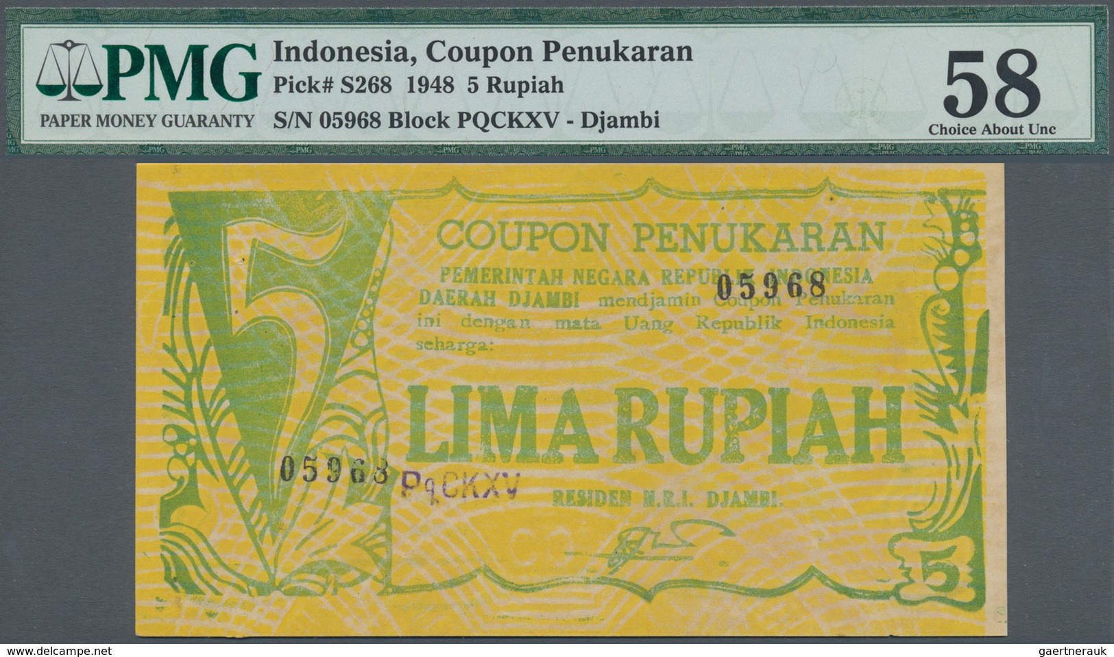 02788 Indonesia / Indonesien: Huge Set With 29 Mainly Regional Issues From Indonesia, All PMG Graded, Cont - Indonesia