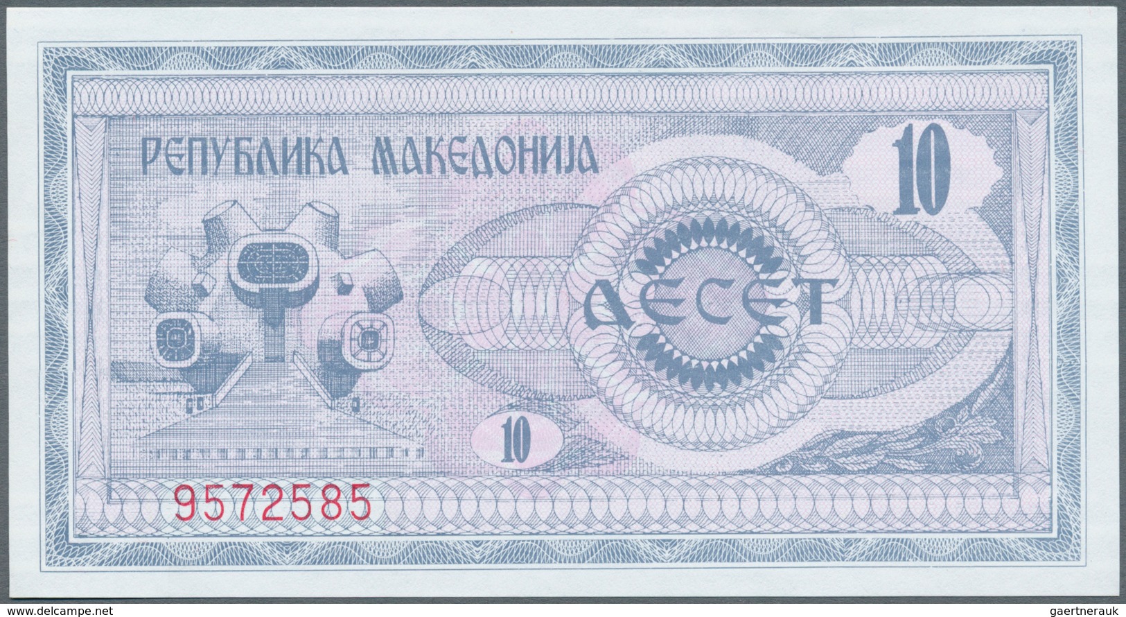 02816 Macedonia / Mazedonien: 1992, Pick 1, Quantity Lot With 173 Banknotes In Good To Mixed Quality, Sort - Macedonia Del Norte