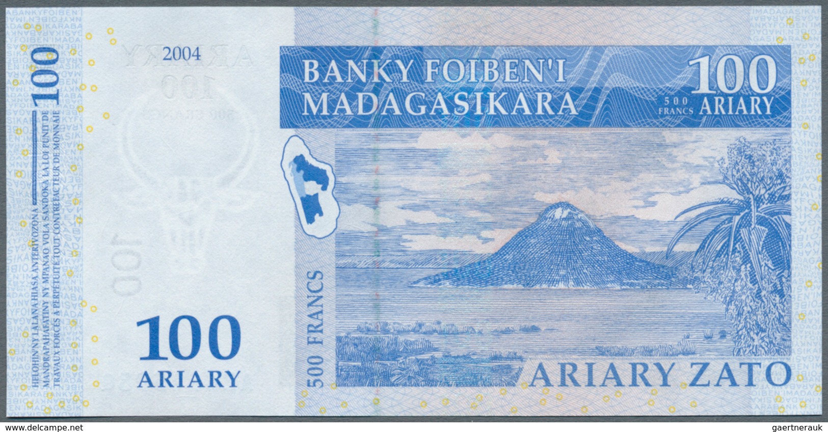 02817 Madagascar: 1994/2008 (ca.), Ex Pick 75-NEW, Quantity Lot With 127 Banknotes In Good To Mixed Qualit - Madagaskar
