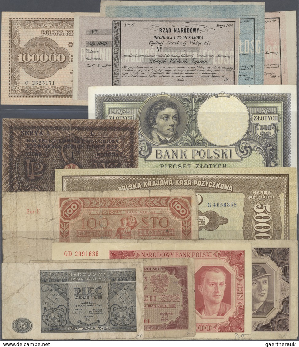 02839 Poland / Polen: Huge Lot With More Than 380 Banknotes Poland, With Several Doublets, Comprising For - Polen