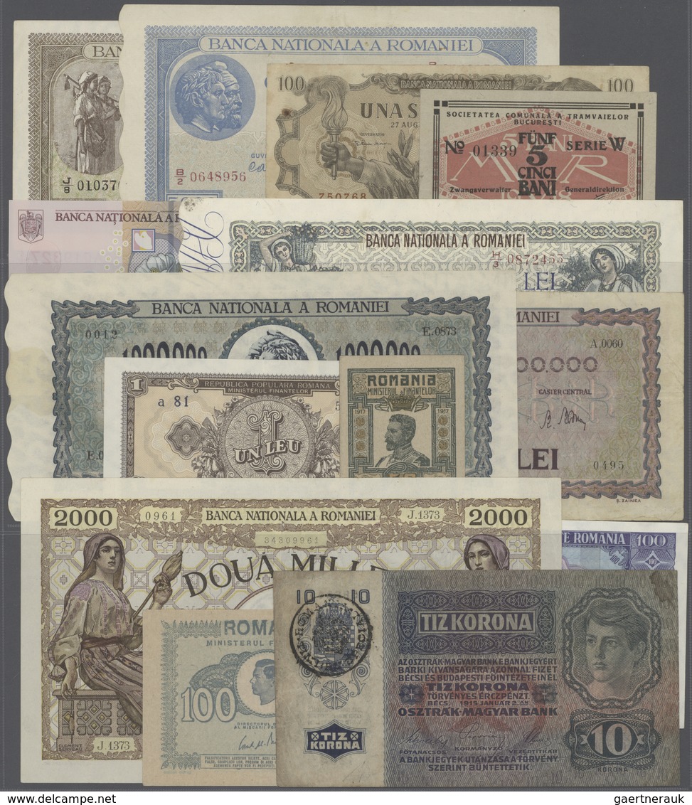 02841 Romania / Rumänien: Larger Lot Of About 200 Pcs Of Banknotes Romania From Different Times And Issues - Rumania