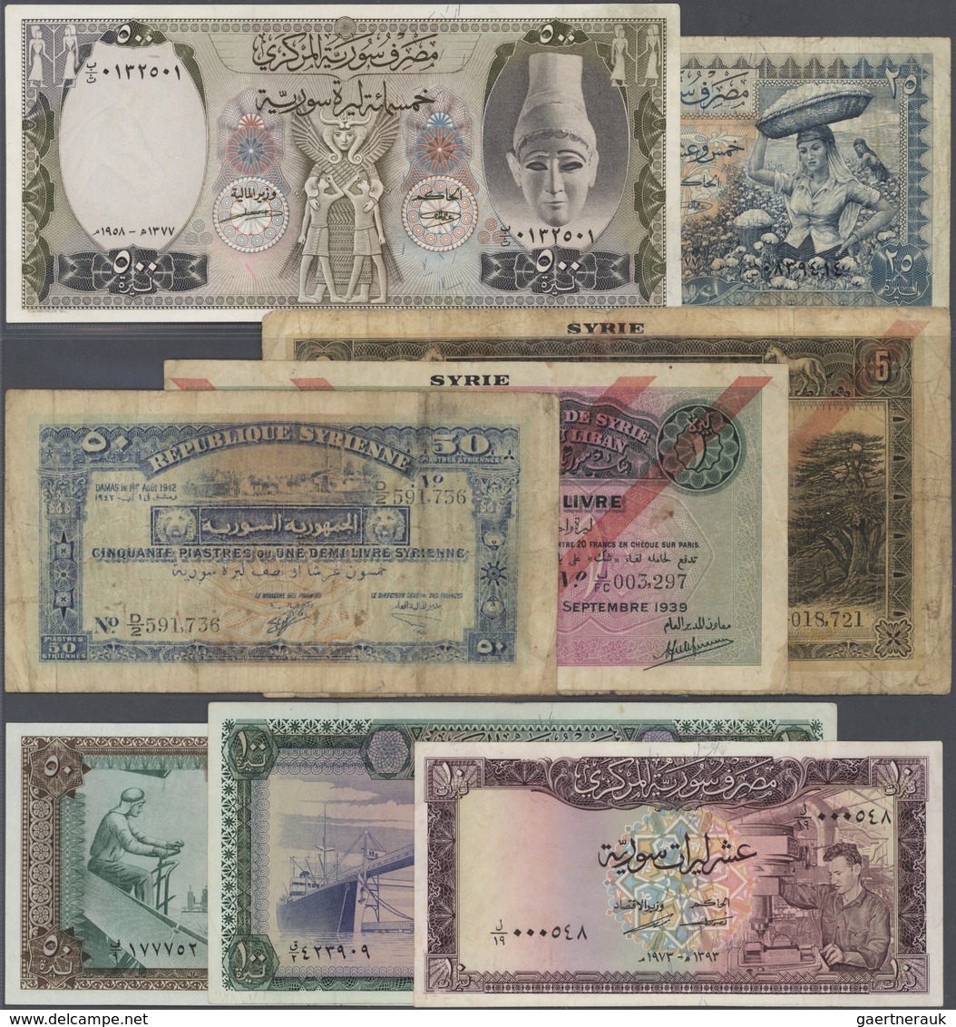 02871 Syria / Syrien: Large Lot Of About 250 Pcs Containing The Following Pick Numbers In Different Quanti - Siria