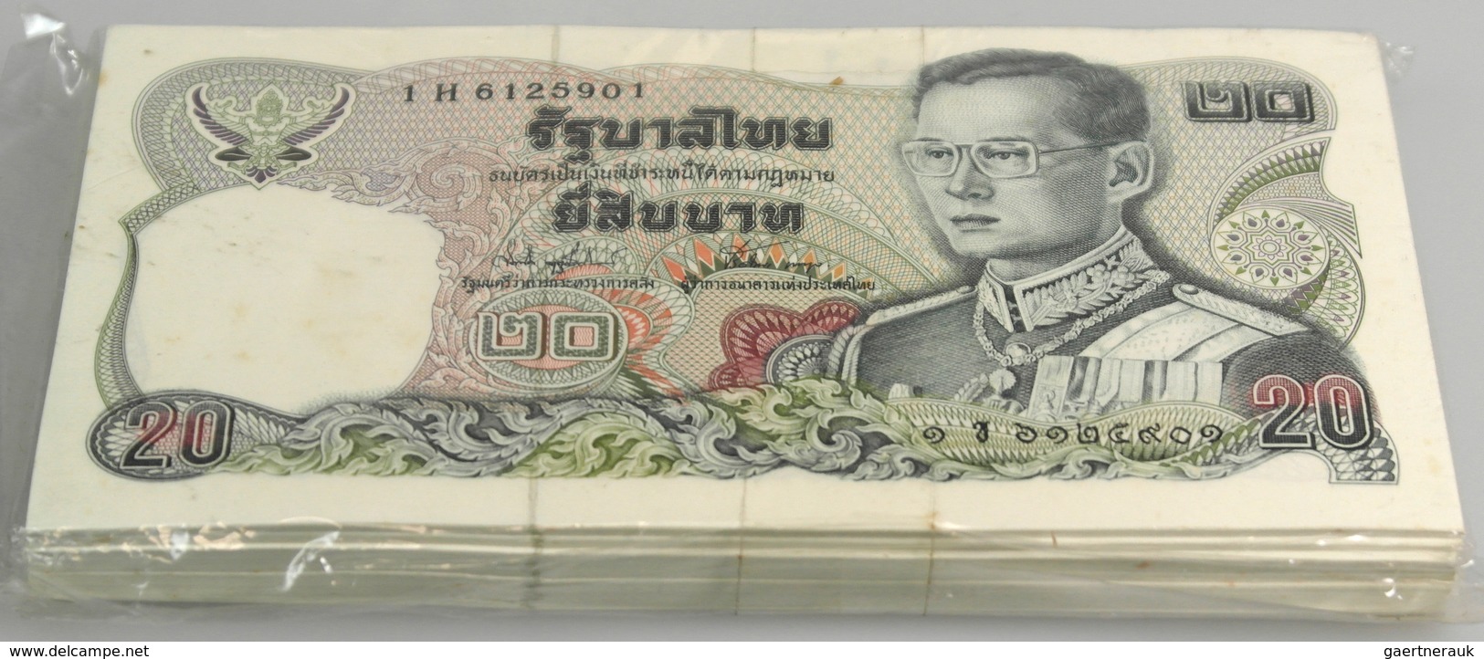 02879 Thailand: Full Bundle Of 100 Pcs 20 Dollars ND P. 109 In UNC. (100 Pcs) - Tailandia