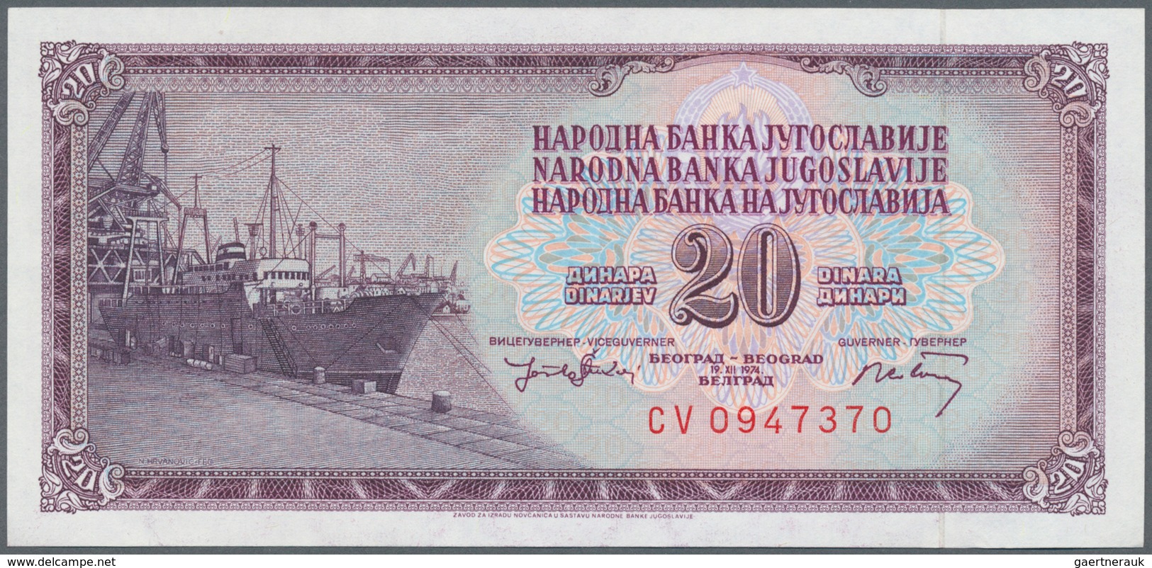 02898 Yugoslavia / Jugoslavien: 1955/2001 (ca.), Ex Pick 69-153, Quantity Lot With 6244 Banknotes In Good - Joegoslavië