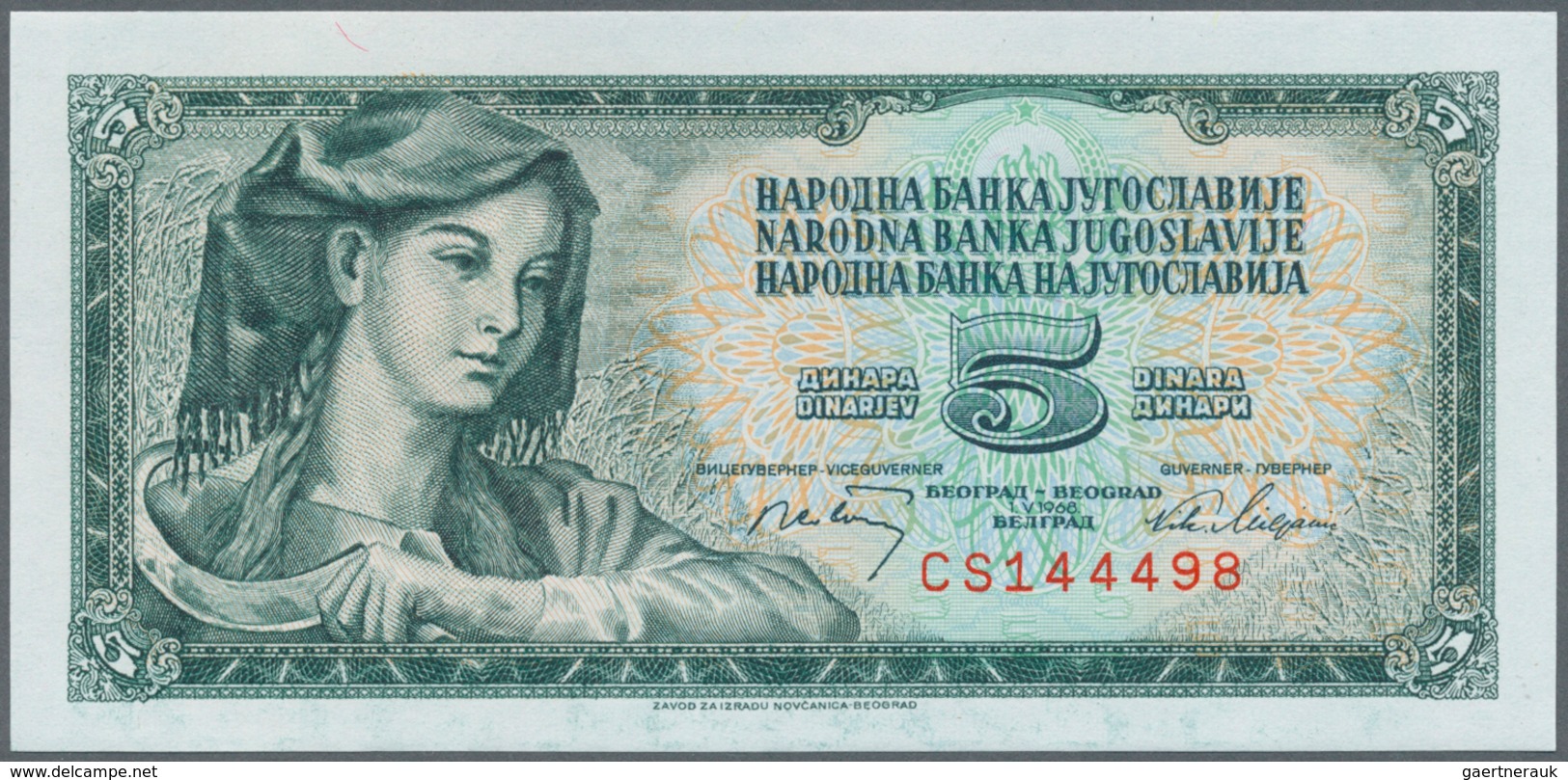 02898 Yugoslavia / Jugoslavien: 1955/2001 (ca.), Ex Pick 69-153, Quantity Lot With 6244 Banknotes In Good - Yugoslavia