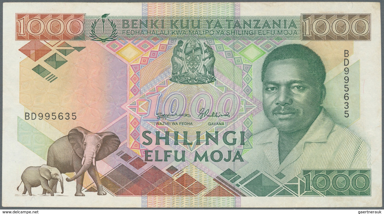 02939 Africa / Afrika: Collectors Book With 116 Banknotes From Tanzania, Tunisia And Uganda With Many Comp - Otros – Africa