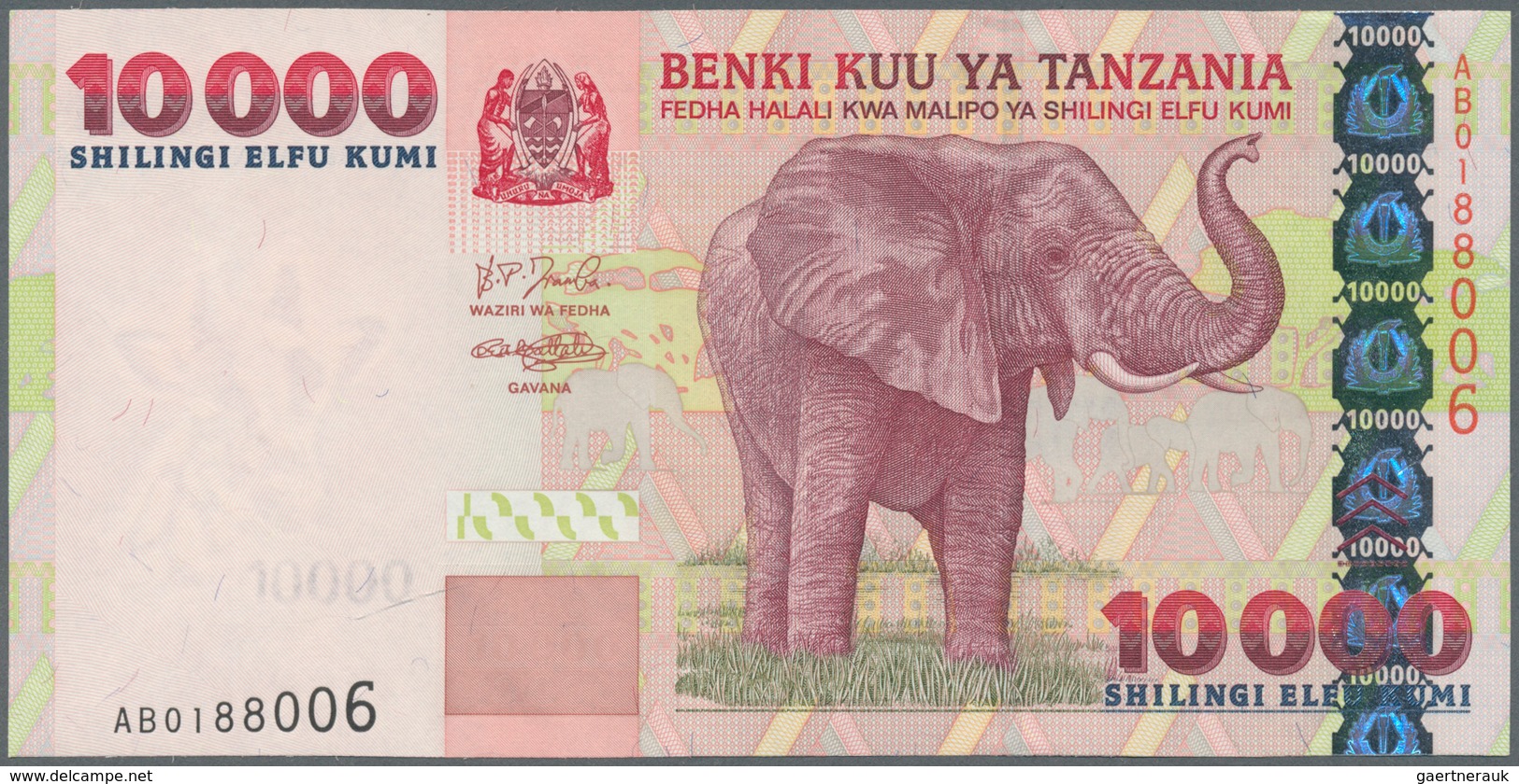 02939 Africa / Afrika: Collectors Book With 116 Banknotes From Tanzania, Tunisia And Uganda With Many Comp - Other - Africa