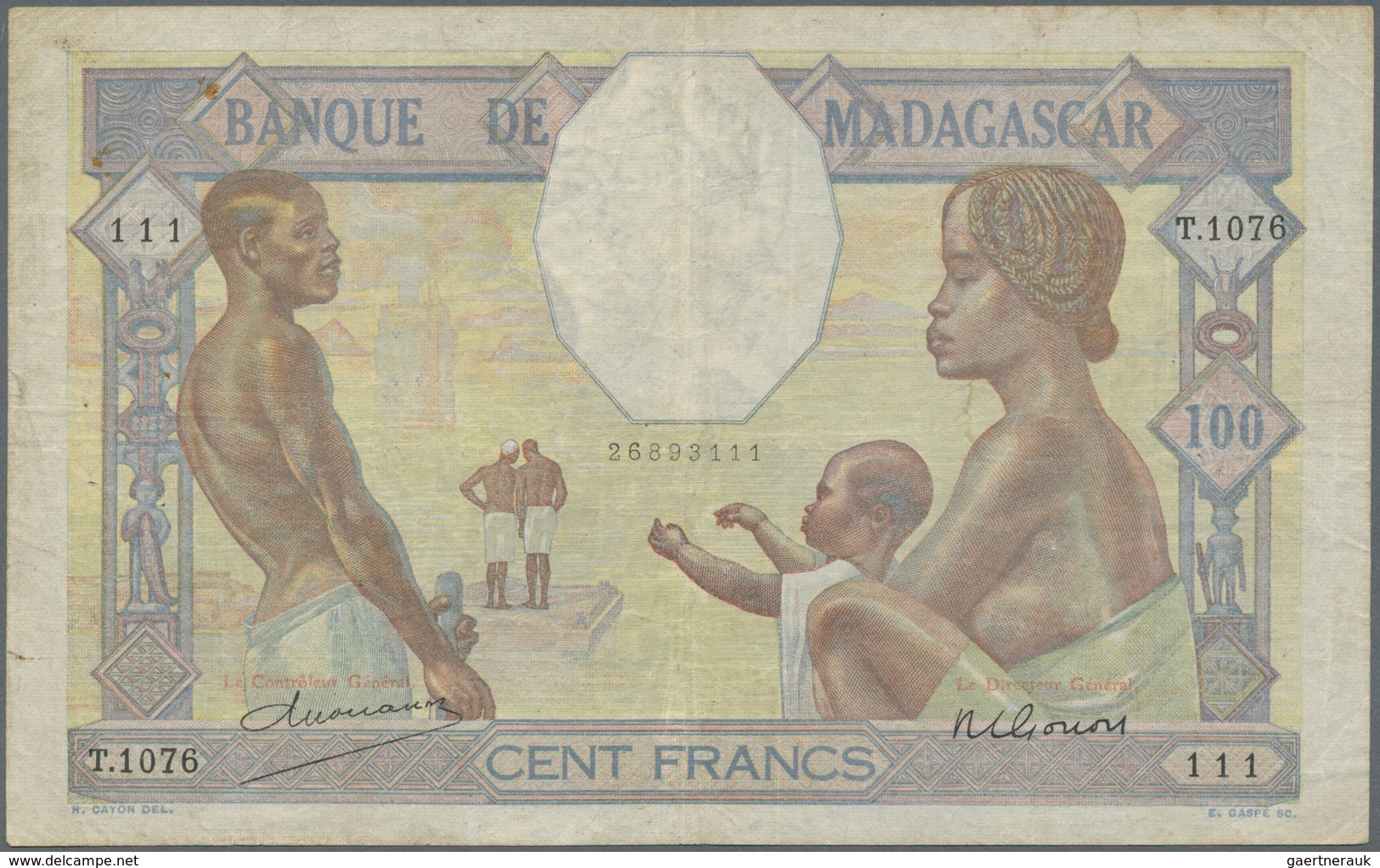 02942 Africa / Afrika: Collectors book with 126 Banknotes from Madagascar, Malawi, Mauritius, Mauritania,