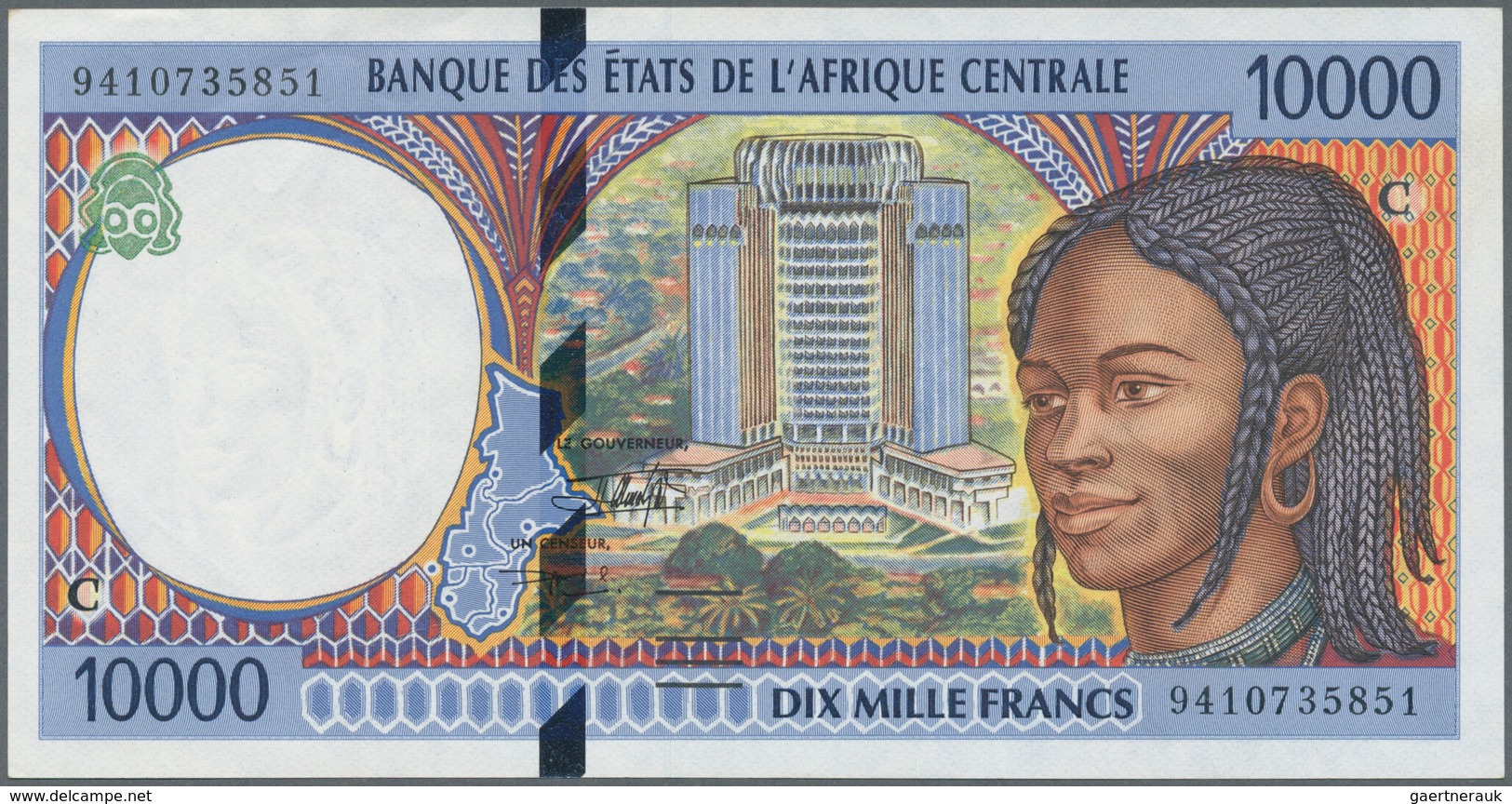 02945 Africa / Afrika: Collectors Book With 60 Banknotes From Equatorial Guinea, Chad And The Central Afri - Otros – Africa